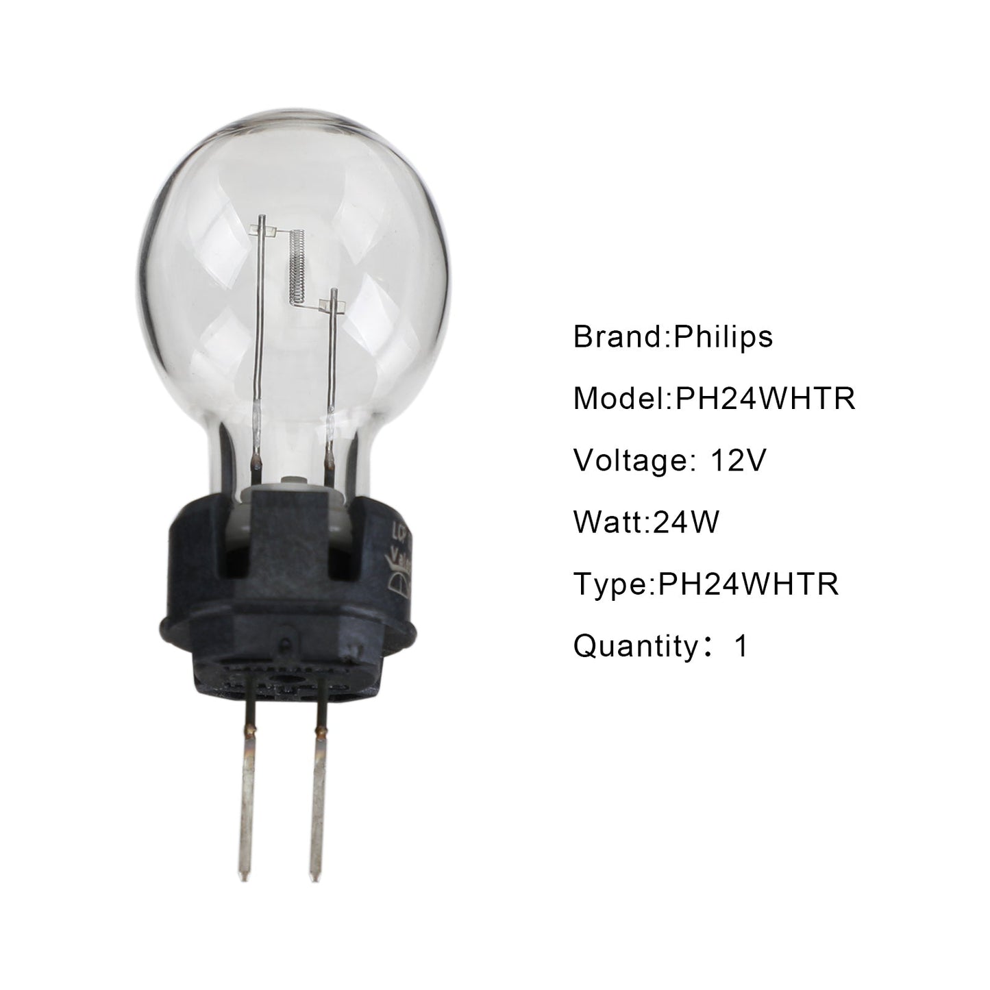 Ampoule de clignotant Philips à double aiguille sans culot LCP 12 V 24 W PH24WHTR