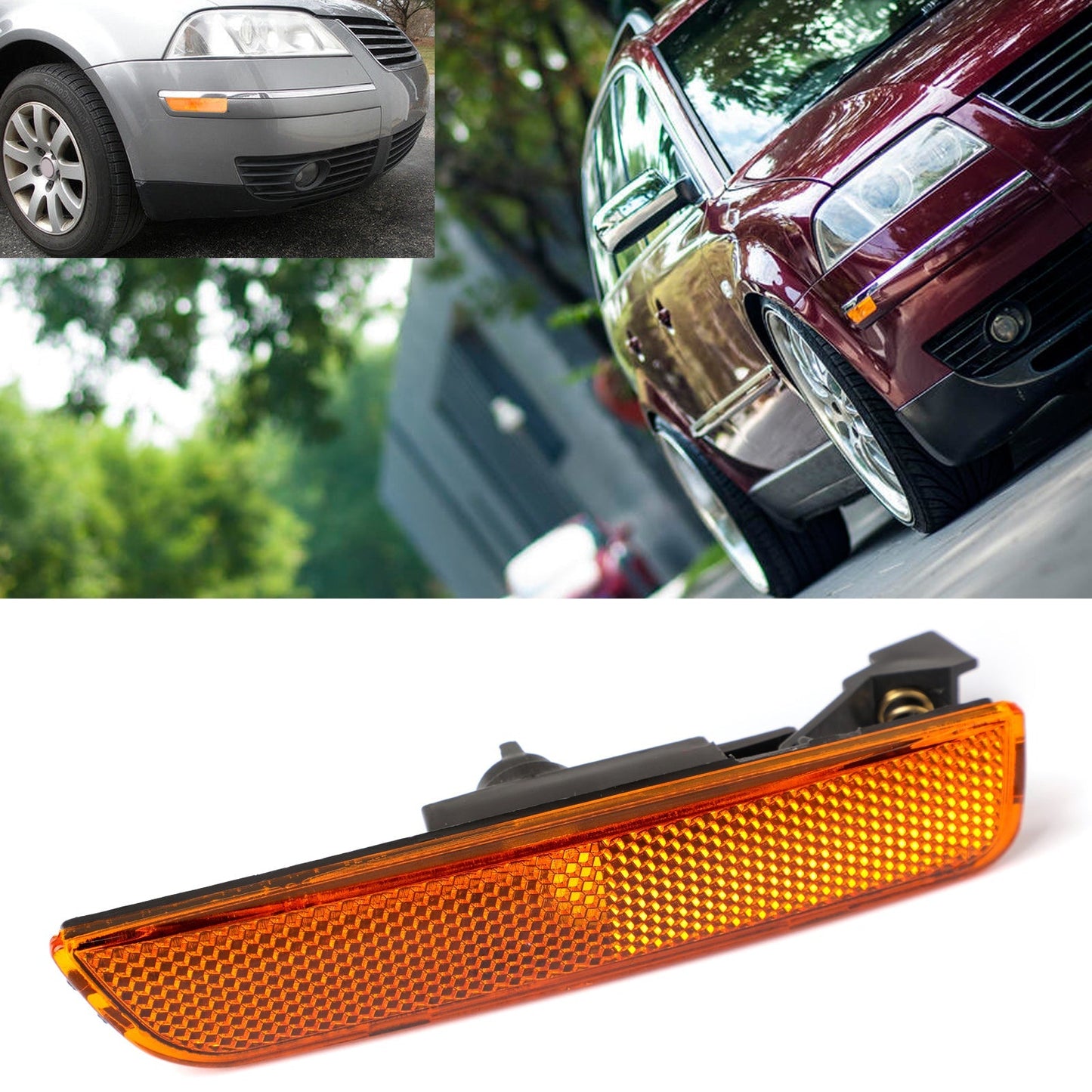 Feux de gabarit latéraux avant ambrés pour VW Passat B5.5 (2001-2005)