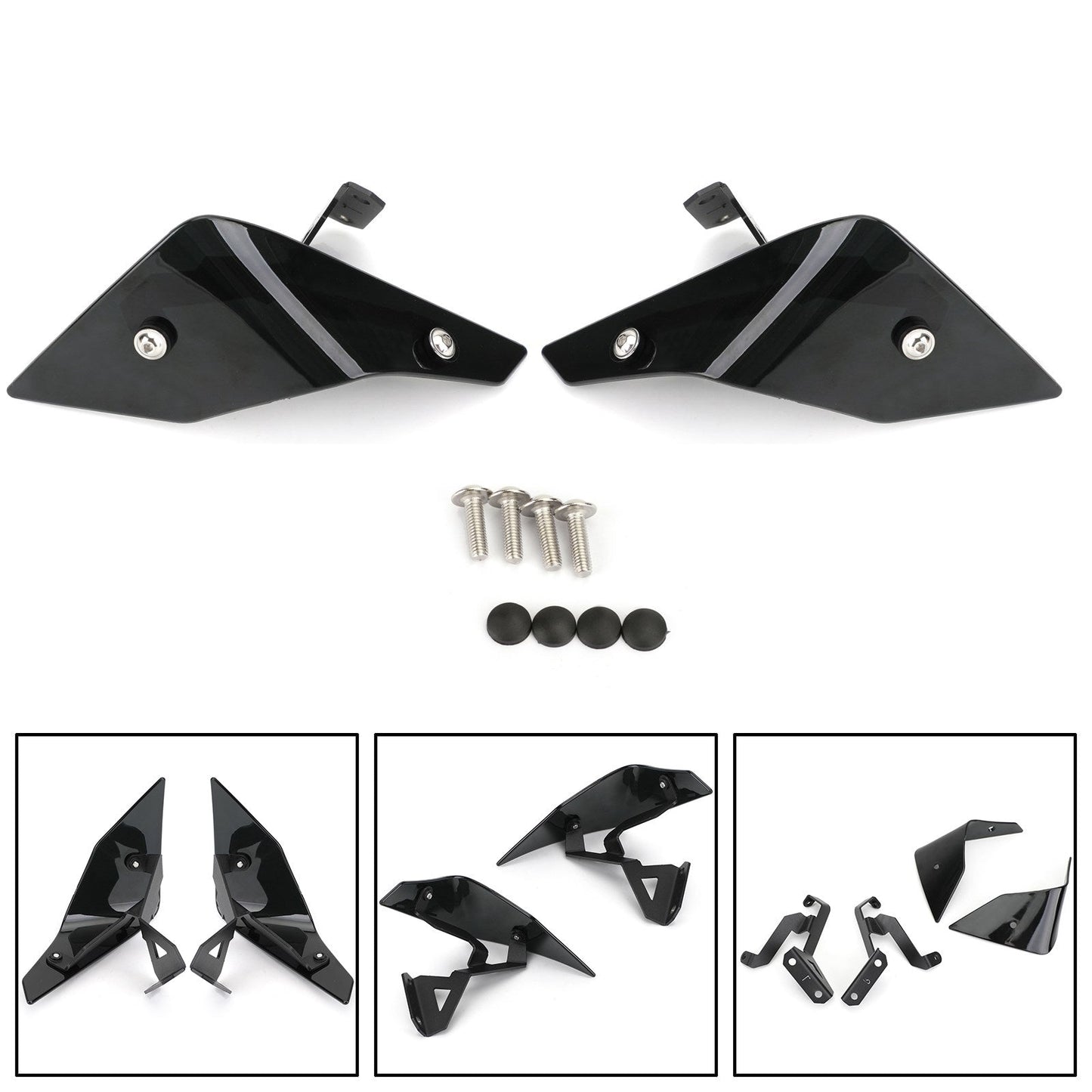 Déflecteur d'air de pare-brise latéral supérieur en plastique pour Honda CRF1100L 20+