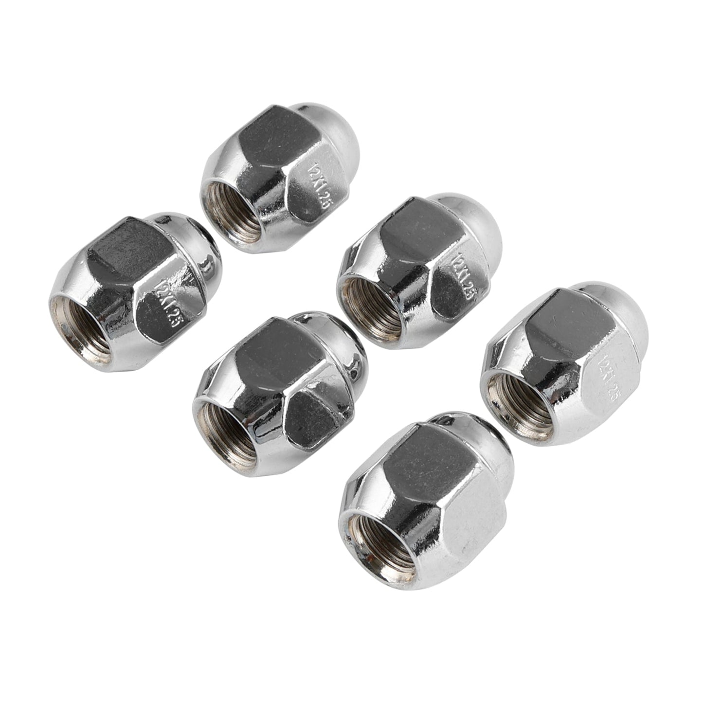 For Nissan Patrol GQ Y60 GU Y61 For Ford Maverick 6PCS Chrome Wheel Nut 40224V5500 40224-V5500