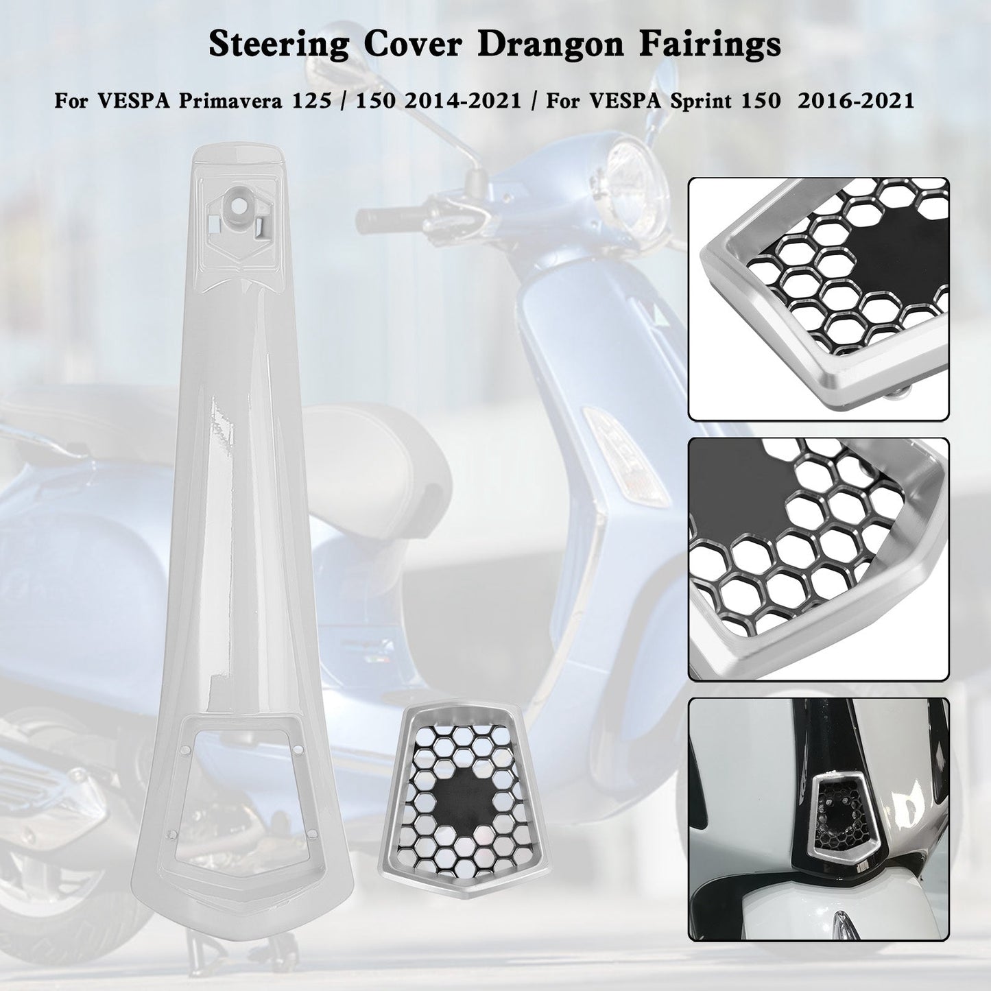 Carénage de couvercle de klaxon de direction pour VESPA Sprint Primavera 125/150 2014-2021
