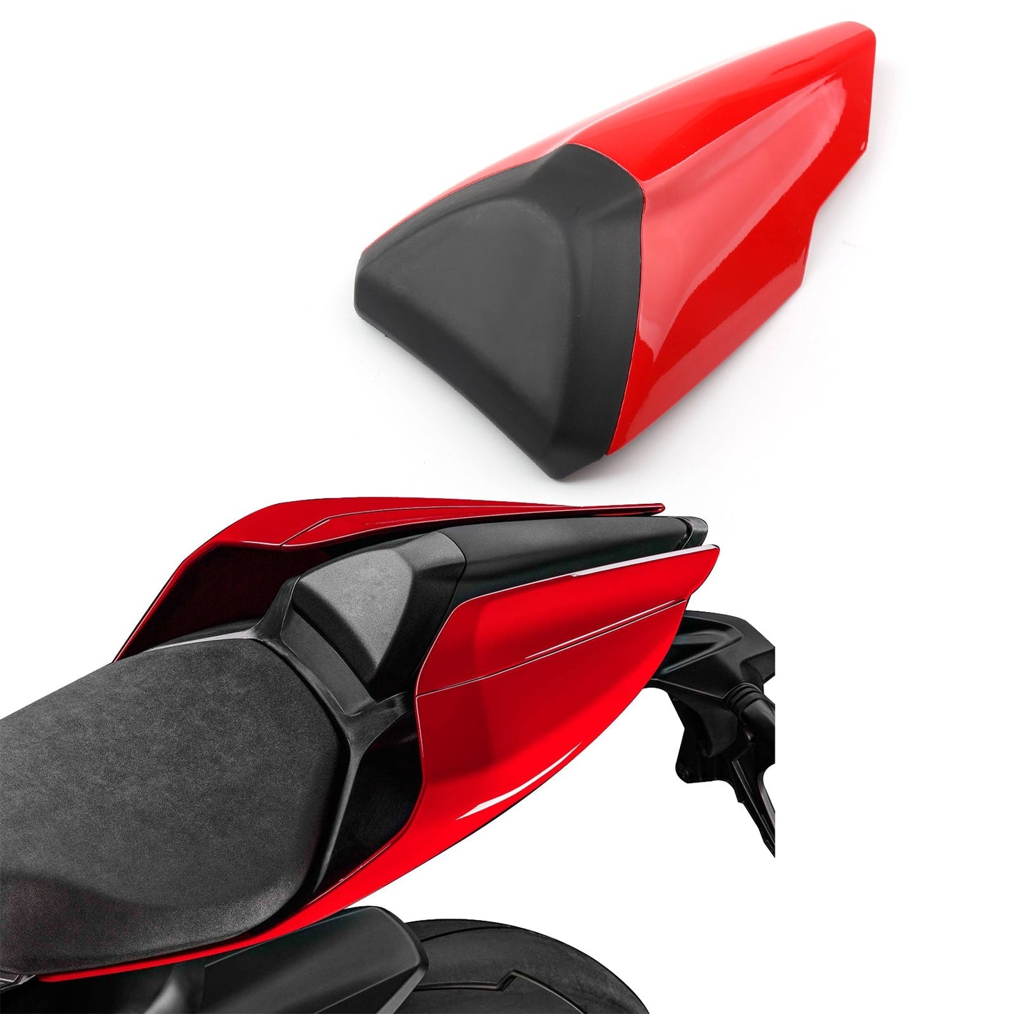 Housse de selle arrière solo blanche pour Ducati Panigale 959 1299 (15-24)