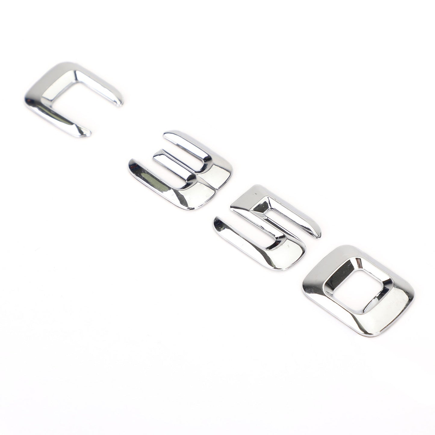 Rear Trunk Emblem Badge Nameplate Decal Letters Numbers Fit Mercedes C350 Chrome