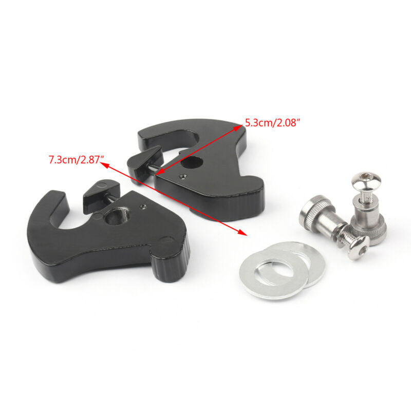 Kit de loquets rotatifs avec serrure pour Harley Sportster Softail Touring Noir