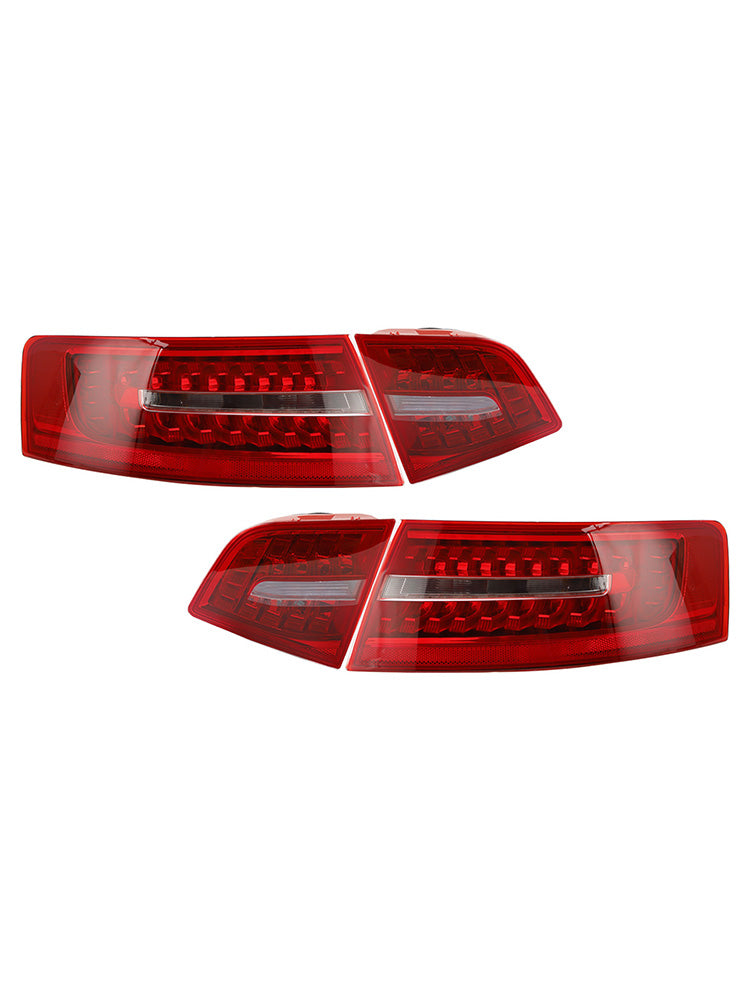 Feux arrière LED pour coffre intérieur et extérieur Audi A6 C6 Berline 2009-2011 4 pièces 4FD945093B 4FD945094B