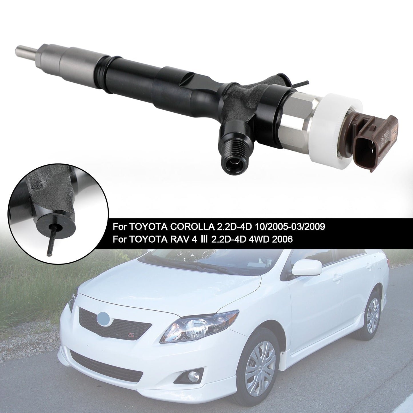 Toyota Land Cruiser 2006+ 1KD-FTV 2KD-FTV 1 inyector de combustible 23670-30140