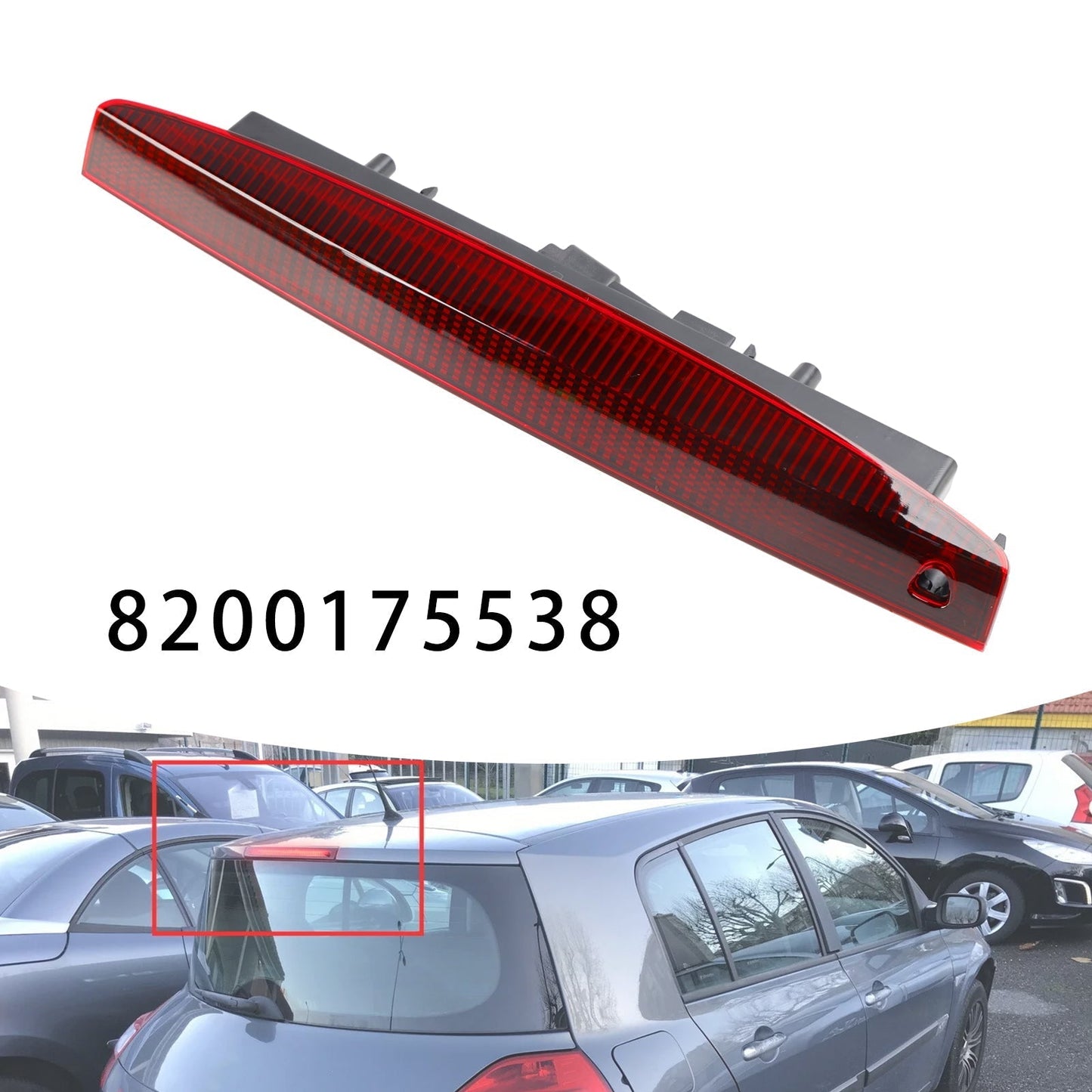 Luz de freno LED roja de alto nivel para Renault Megane II Estate (2003-2009) Grandtour 8200175538