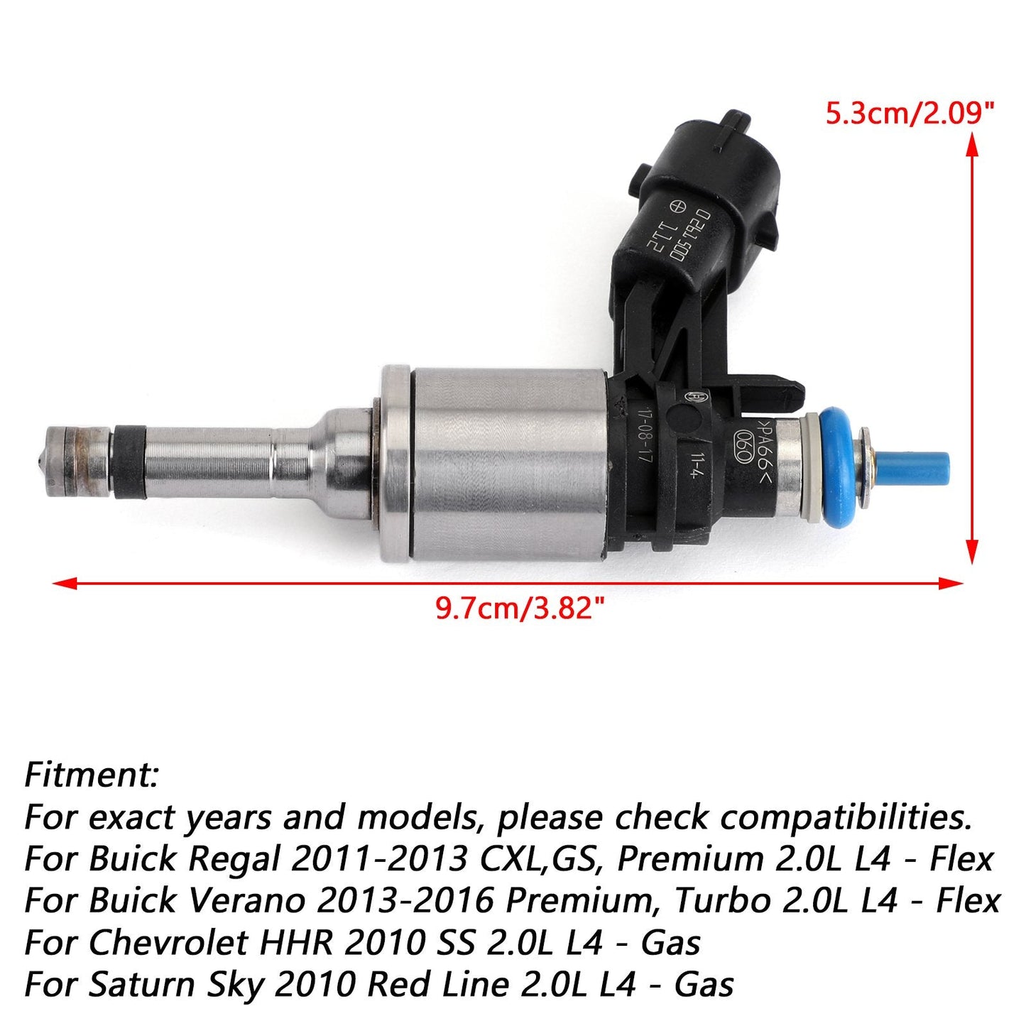 1PCS Fuel Injectors #12636111 GM Buick Chevrolet Saturn Cobalt Regal Verano 12636111BA 0261500147