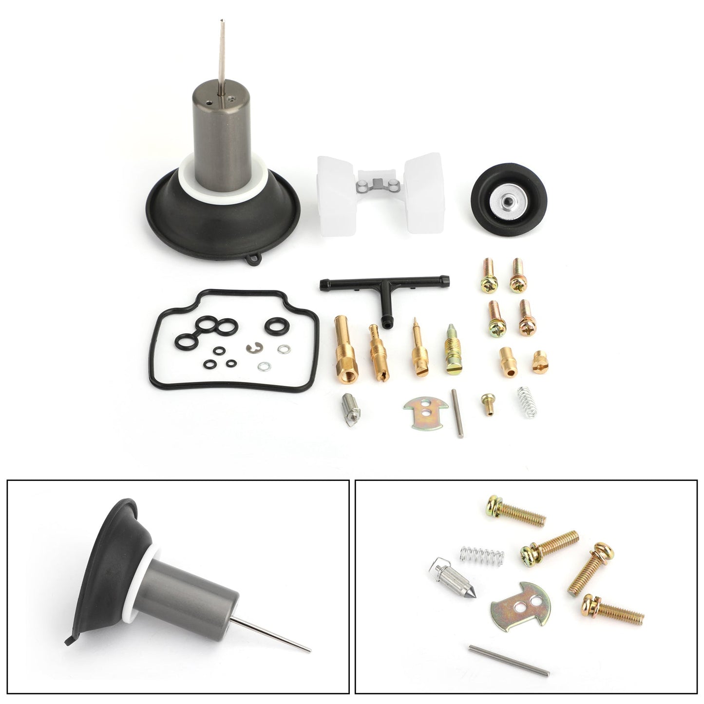 Kit de reconstrucción de carburador, émbolo, reparación de carburador, apto para Go Kart, scooter GY6, 125 cc, ATV