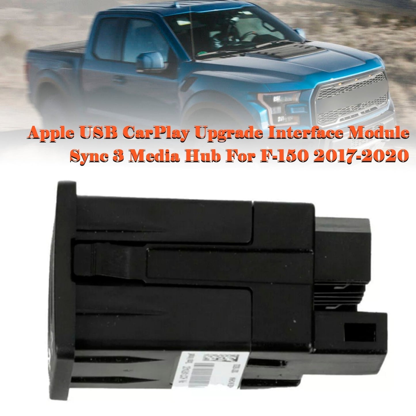 Module d'interface de mise à niveau Apple USB CarPlay pour Ford F-150 2017-2020 Sync 3 Media Hub HC3Z-19A387-H