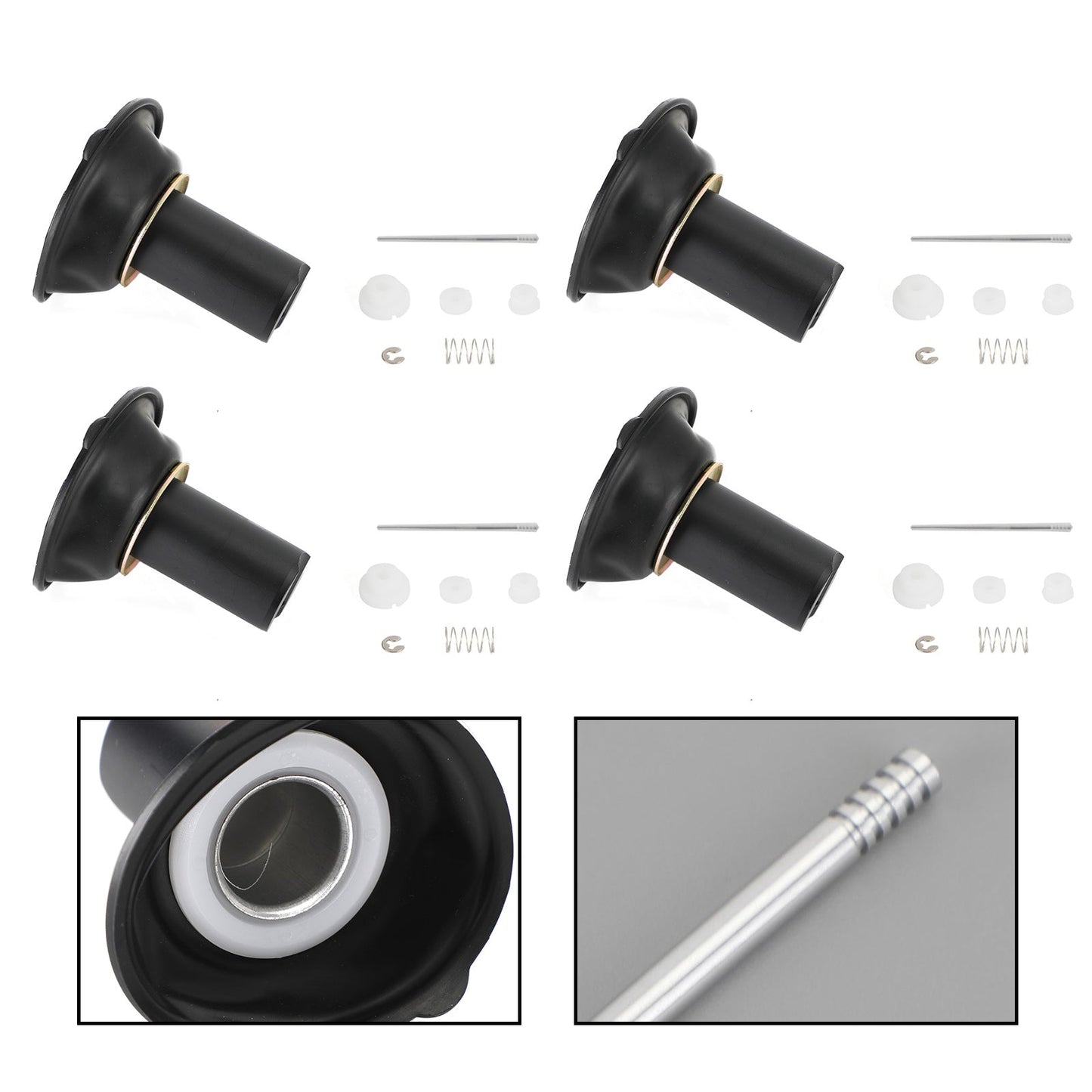 Kit de reparación de diafragma de émbolo de carburador Yamaha XJR400 (4 piezas) 1993-2000