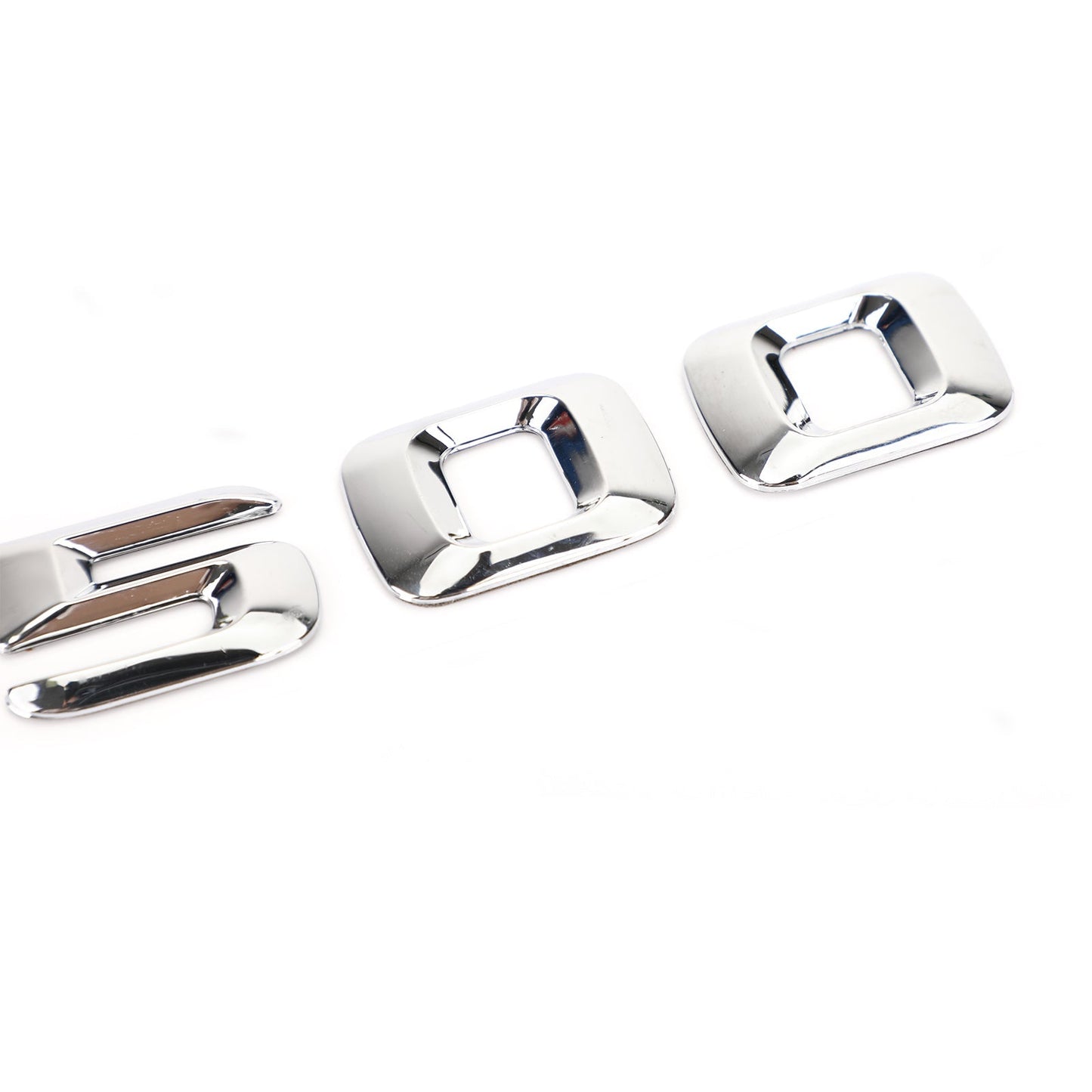 Emblème de coffre arrière, plaque signalétique, lettres et chiffres, compatible avec Mercedes S500, chromé