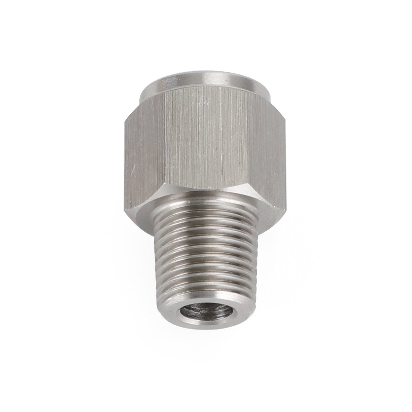 Adaptateur de manomètre de pression d'huile en acier inoxydable, 1/8" NPT mâle vers 1/4" M10x1,0 femelle