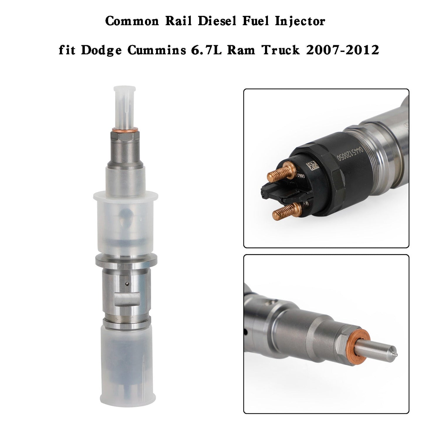 2007-2012 Dodge Ram truck 6.7L 0445120050 13500881-104 Common Rail Diesel Fuel Injector 4940096X 4981076 5253220 R80270767AA