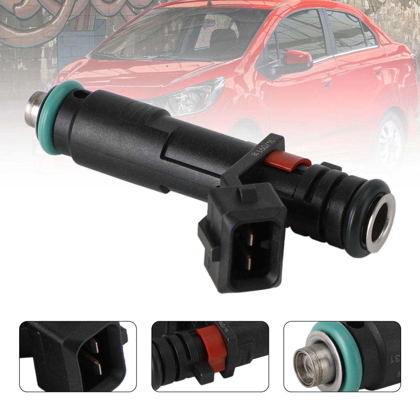1 inyector de combustible 25186566 27828W compatible con Chevrolet Spark 1.2L L4 (2011-2015) / Chevrolet Beat 2016-2021 INJ675 FJ1332 25194429 C111032
