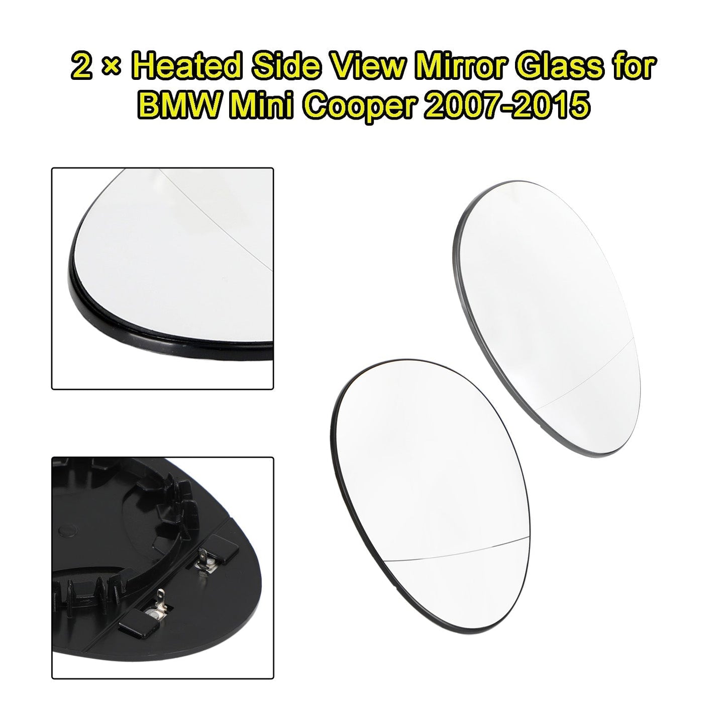 Espejo retrovisor lateral calefactable izquierdo y derecho Mini R57 Convertible 08-15 51162755626 51162755625