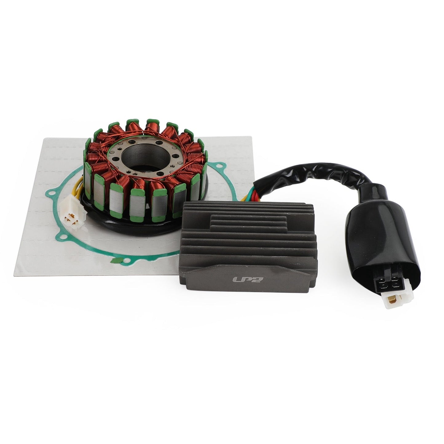 1998-1999 Honda VFR800 FiW/FiX Interceptor 800 Rectifier Regulator 31600-MBG-305+Stator Coil 31120-MBG-003+Gasket 11636-MBG-000