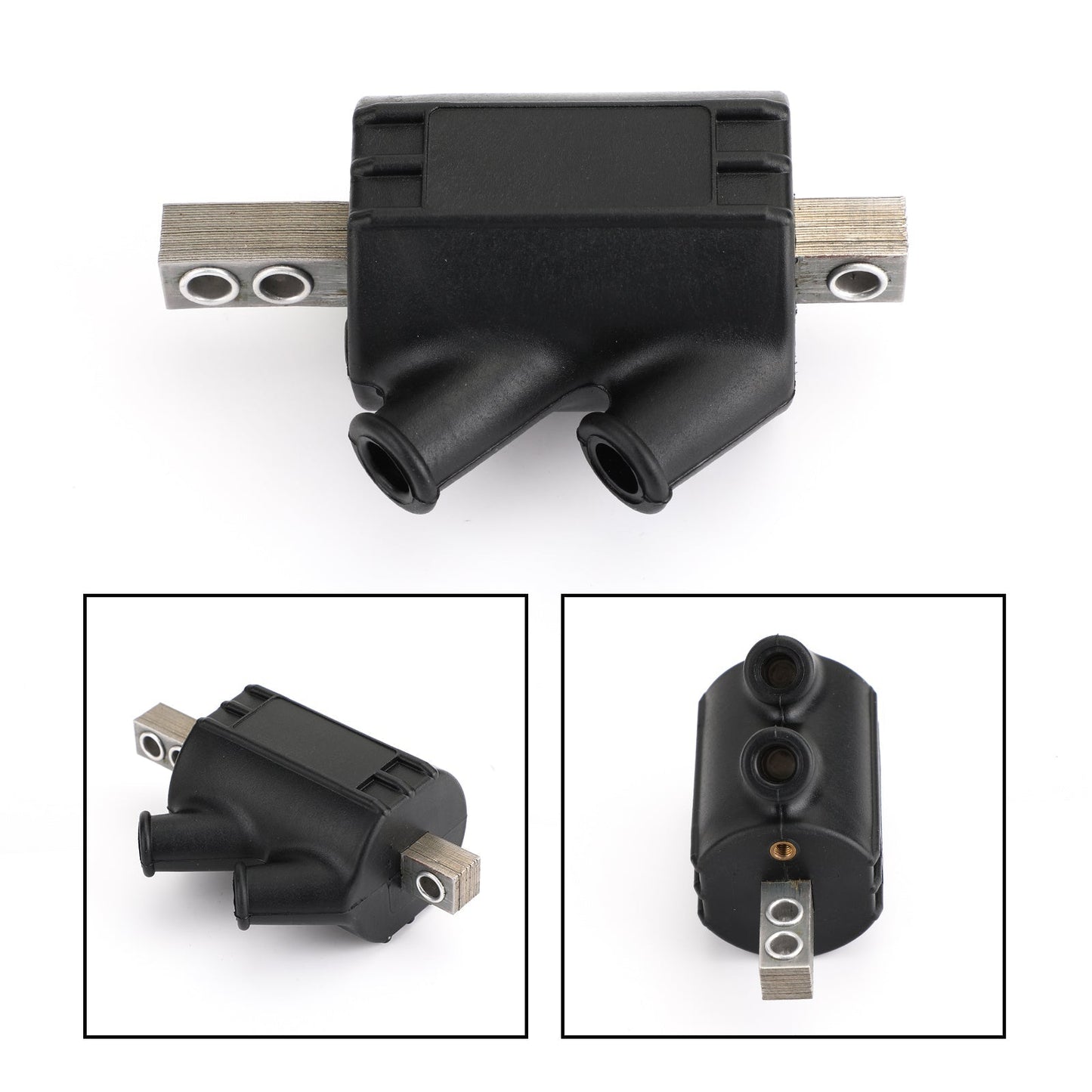Bobinas de encendido OEM de 3,0 ohmios con salida doble en ángulo para Honda CB 350F, 400F y 450 DC1-1