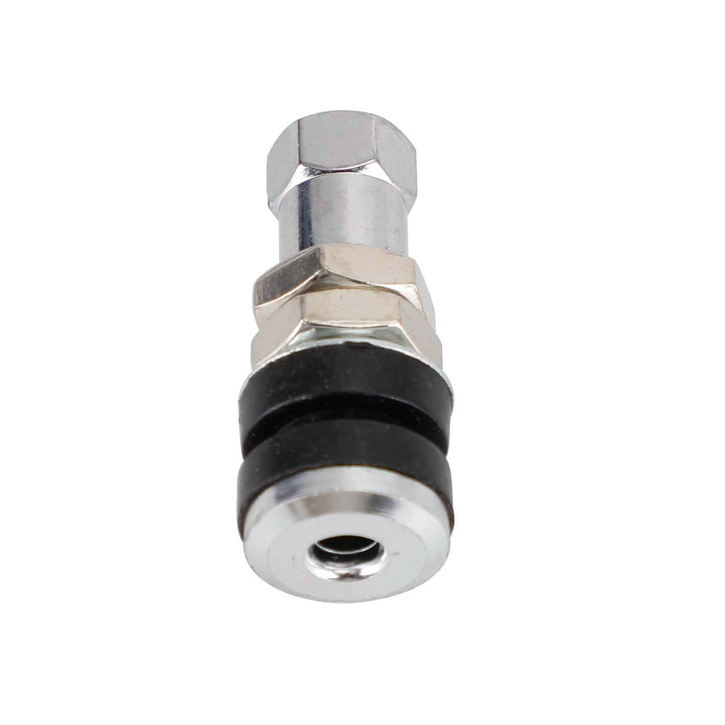 Lot de 12 tiges de valve de pneu chromées TR161, trous de valve de 0,453 po, longueur de 1-1/4 po