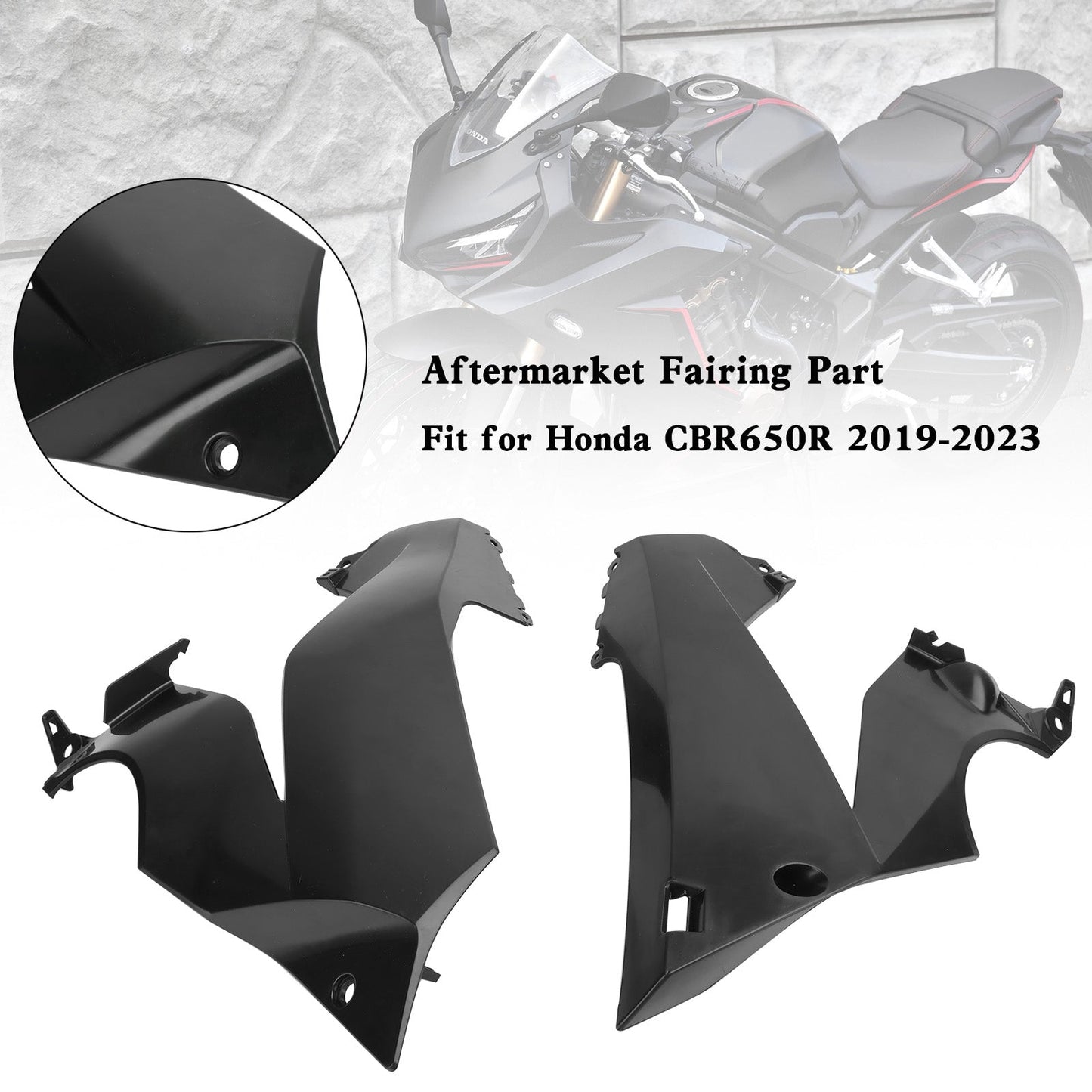 Panneau de cadre latéral non peint, carénage et capot pour Honda CBR650R 2019-2023