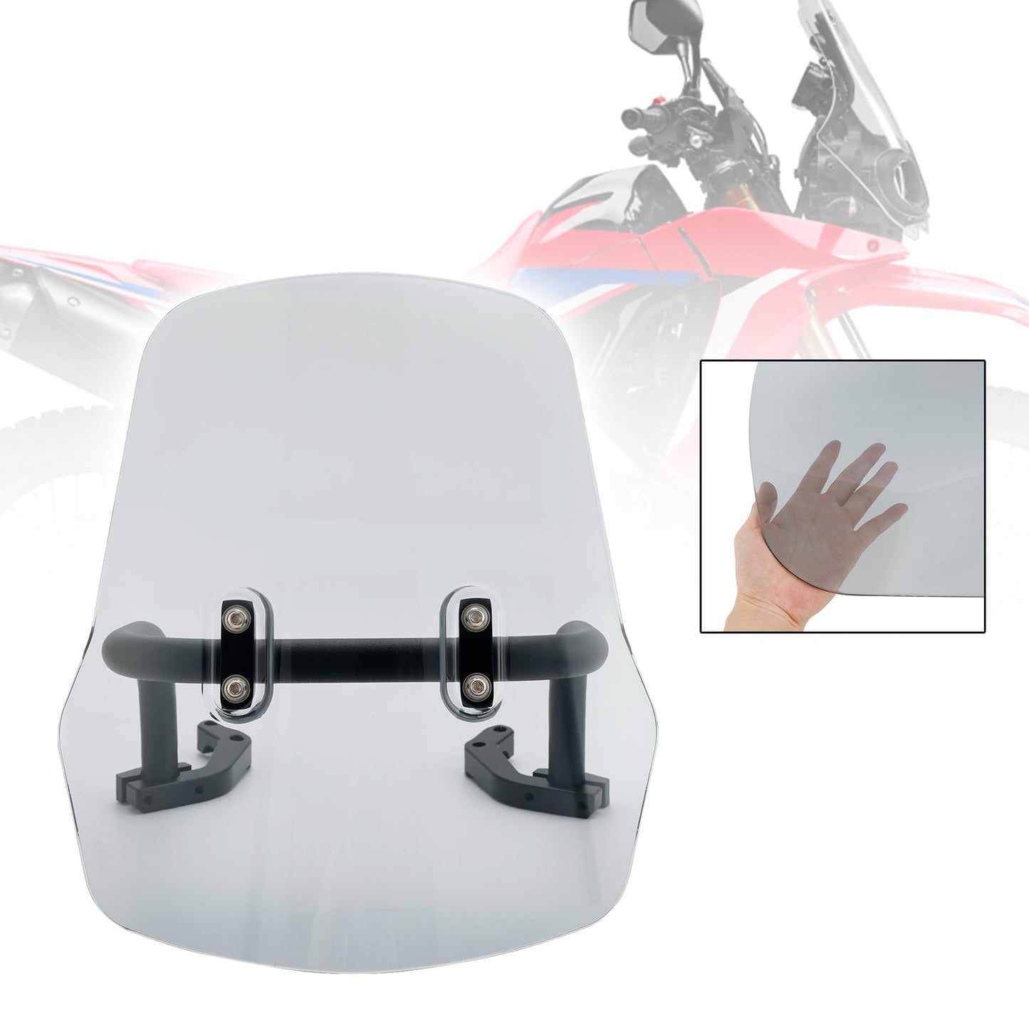Pare-brise + support pour HONDA CRF250L/S CRF250M CRF300L 2021-2022
