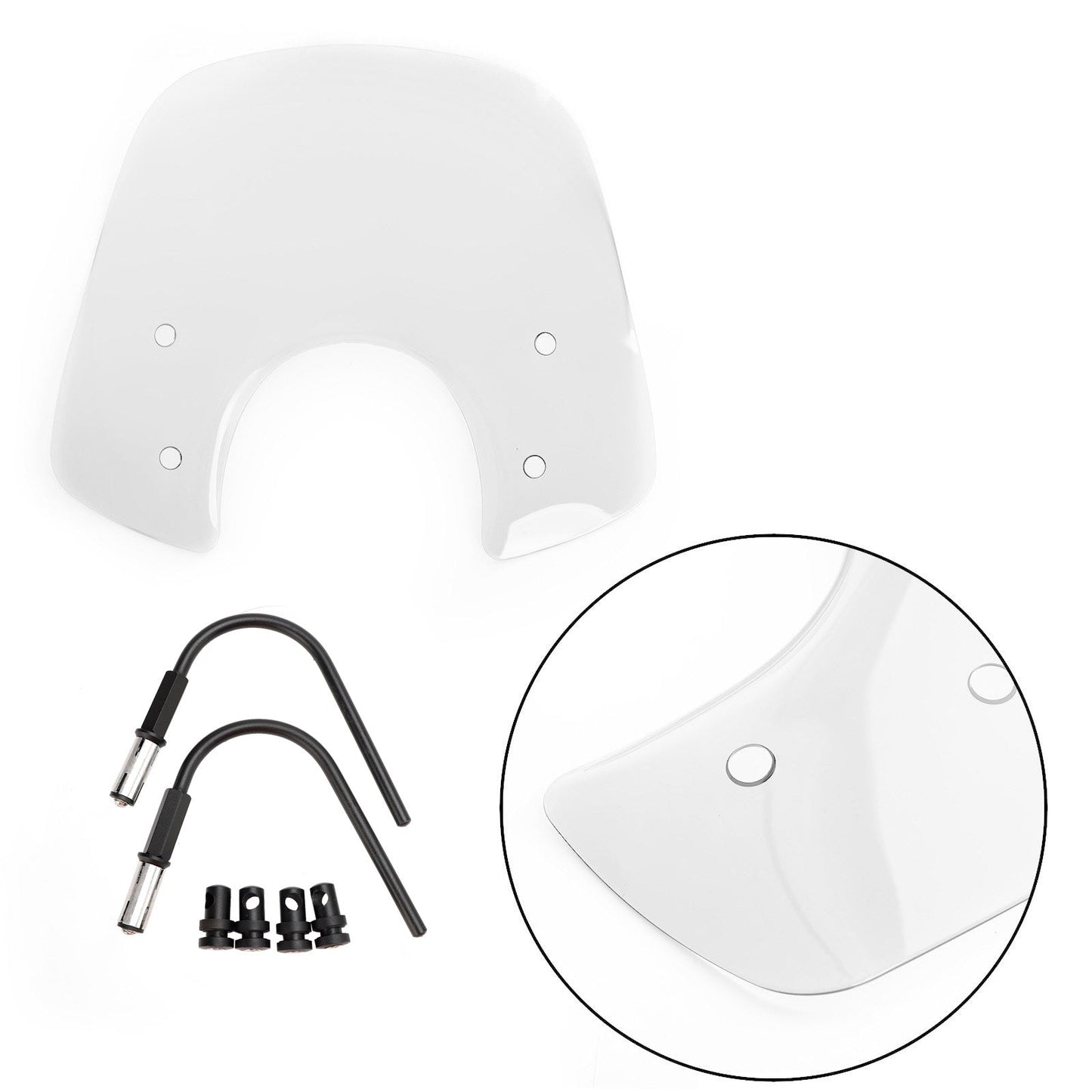 Pare-brise adapté pour Vespa LX50 LX125 LX150 GT200 GTS250ie GTS300 Super