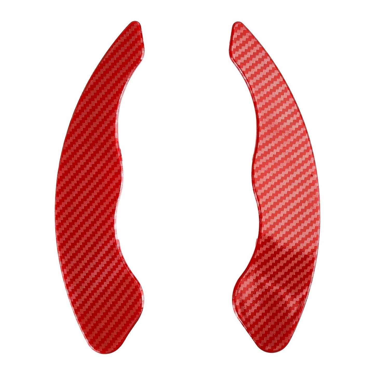 Extension de palettes de changement de vitesse au volant rouge pour Honda Civic Gen10 2016-2021 (2 pièces)