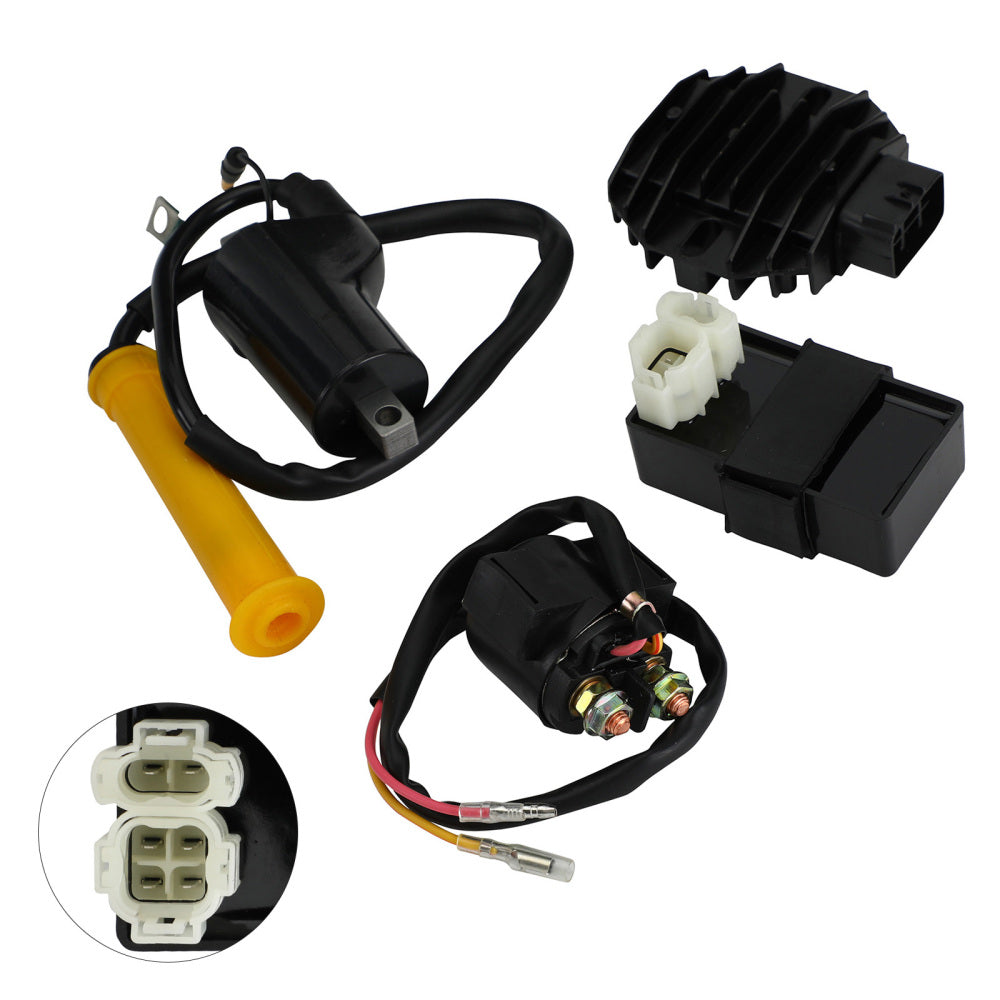 Bougie d'allumage CDI, bobine d'allumage, relais de démarrage, redresseur pour Honda Sportrax TRX400EX