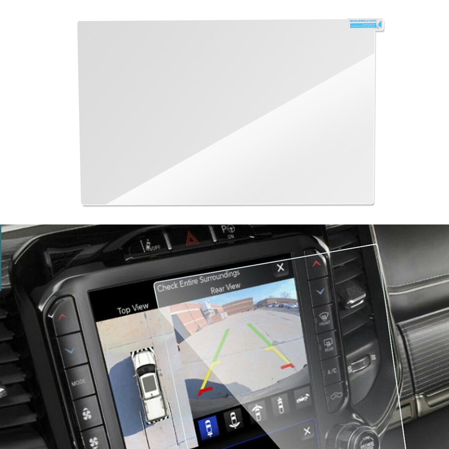 Car Navigation Screen Protector Tempered Glass Film Fits For 2020 Dodge Ram 1500