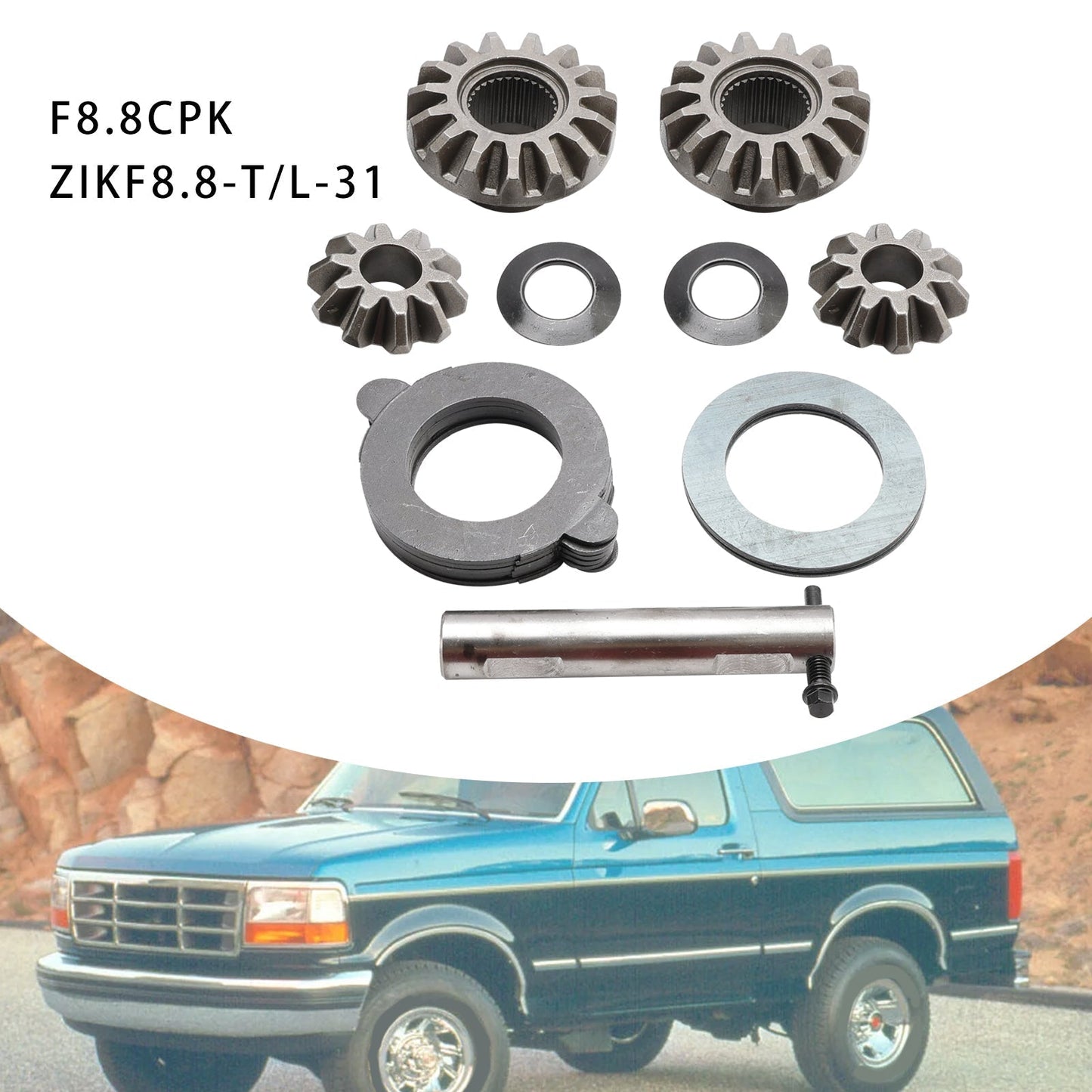 Kit d'embrayage Traclok Posi pour Lincoln Town Car 2003-2010, 8,8 pouces, engrenages Spider LSD F8.8CPK ZIKF8.8-T/L-31