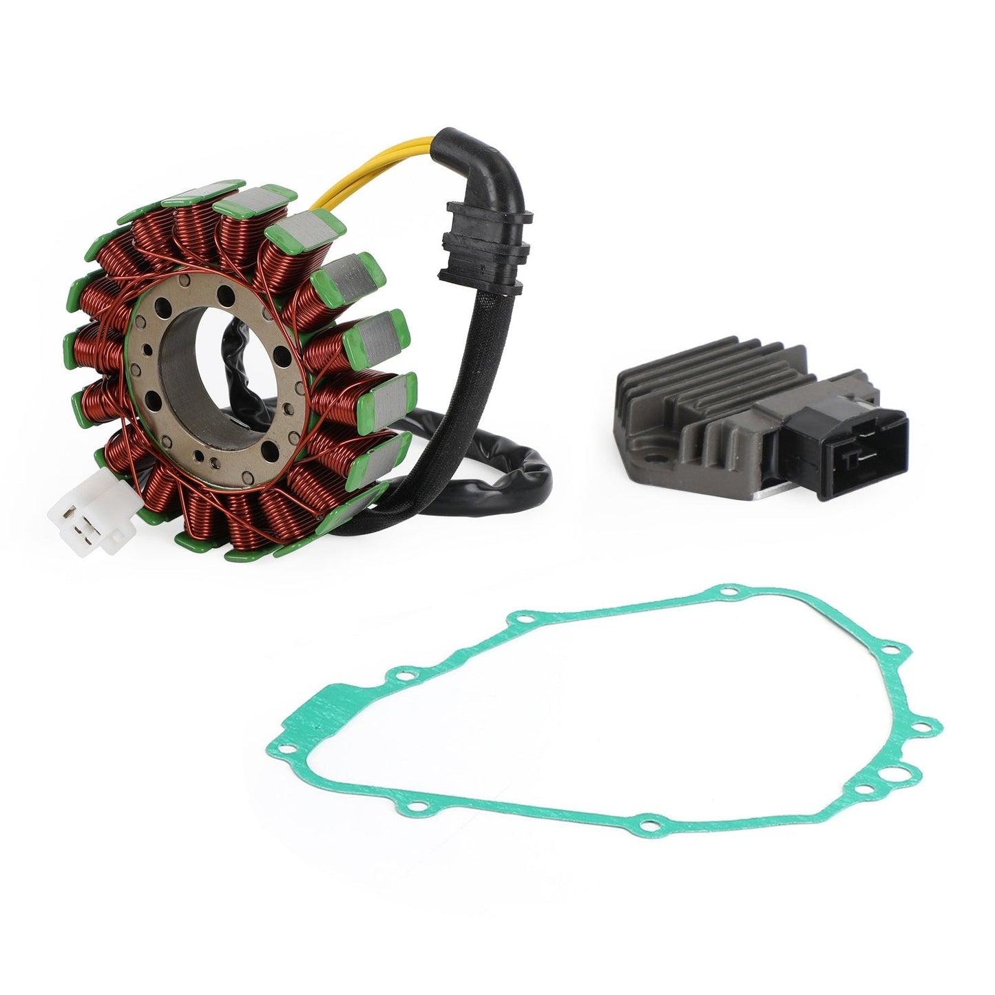 Magneto Coil Stator+Voltage Rectifier+Gasket For Honda CBF600 N/S PC38 04-06 Champoo