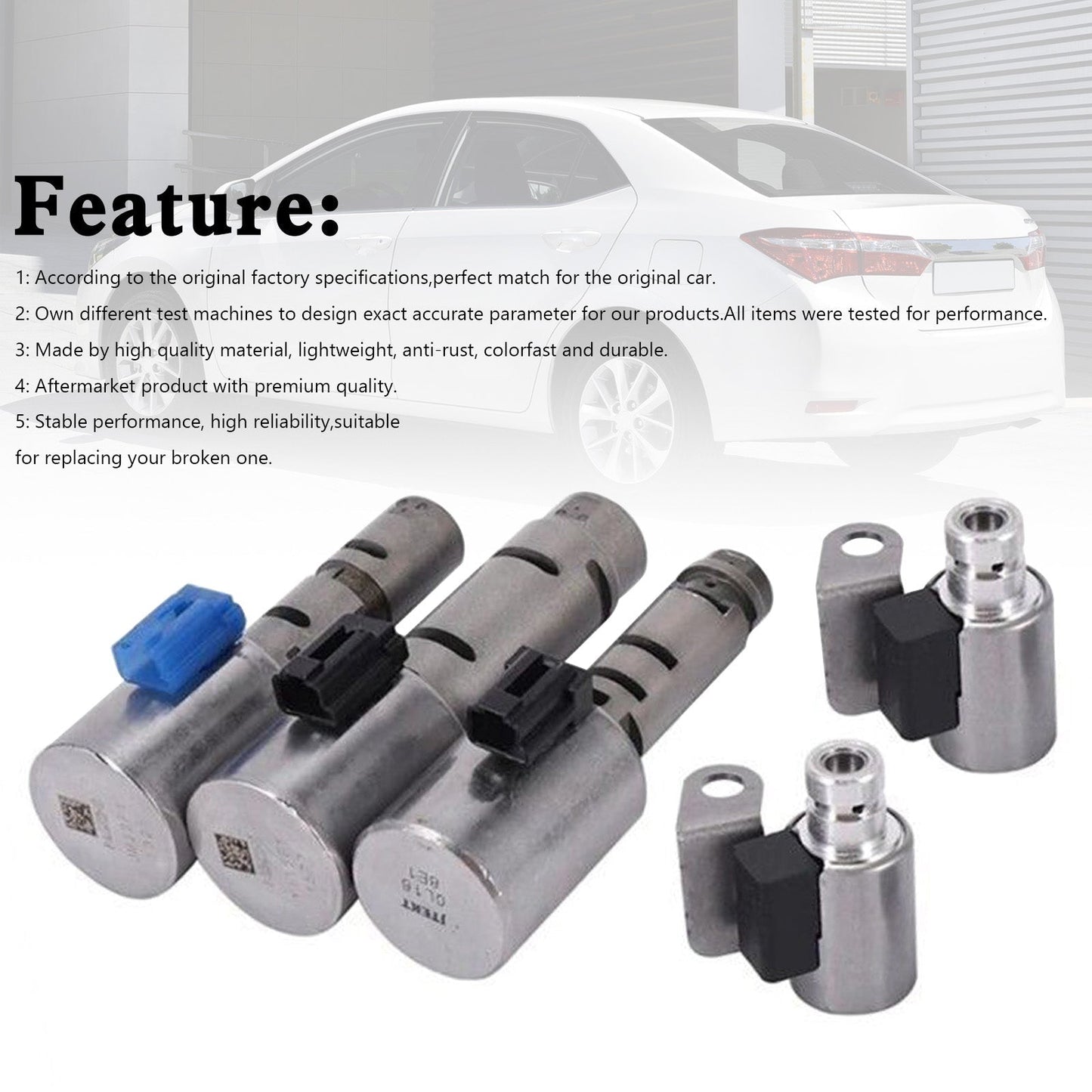 Kit solénoïde de transmission CVT 5 pièces pour Toyota Corolla 1,8 L et 2,0 L (2014-2019) générique K313