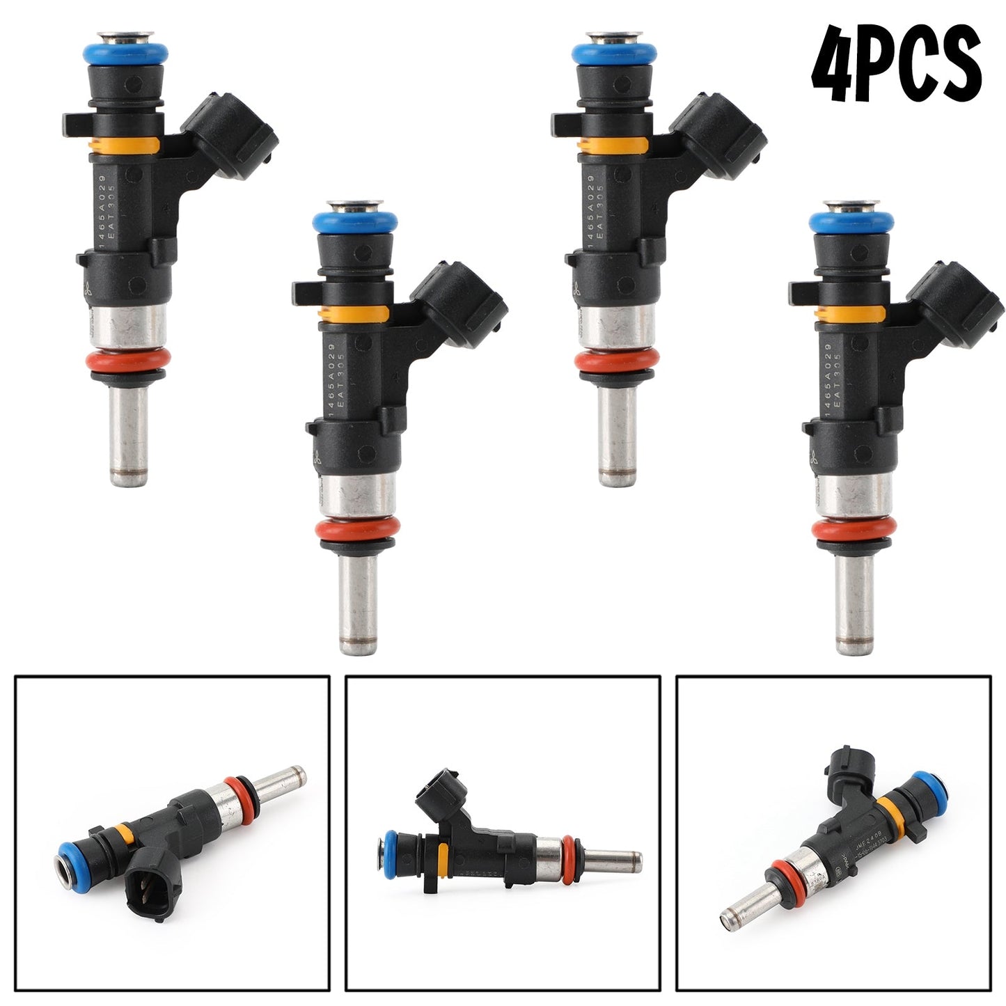 Inyectores de combustible Mitsubishi Lancer 2.0L l4 (2008-2010), 4 unidades, 1465A029