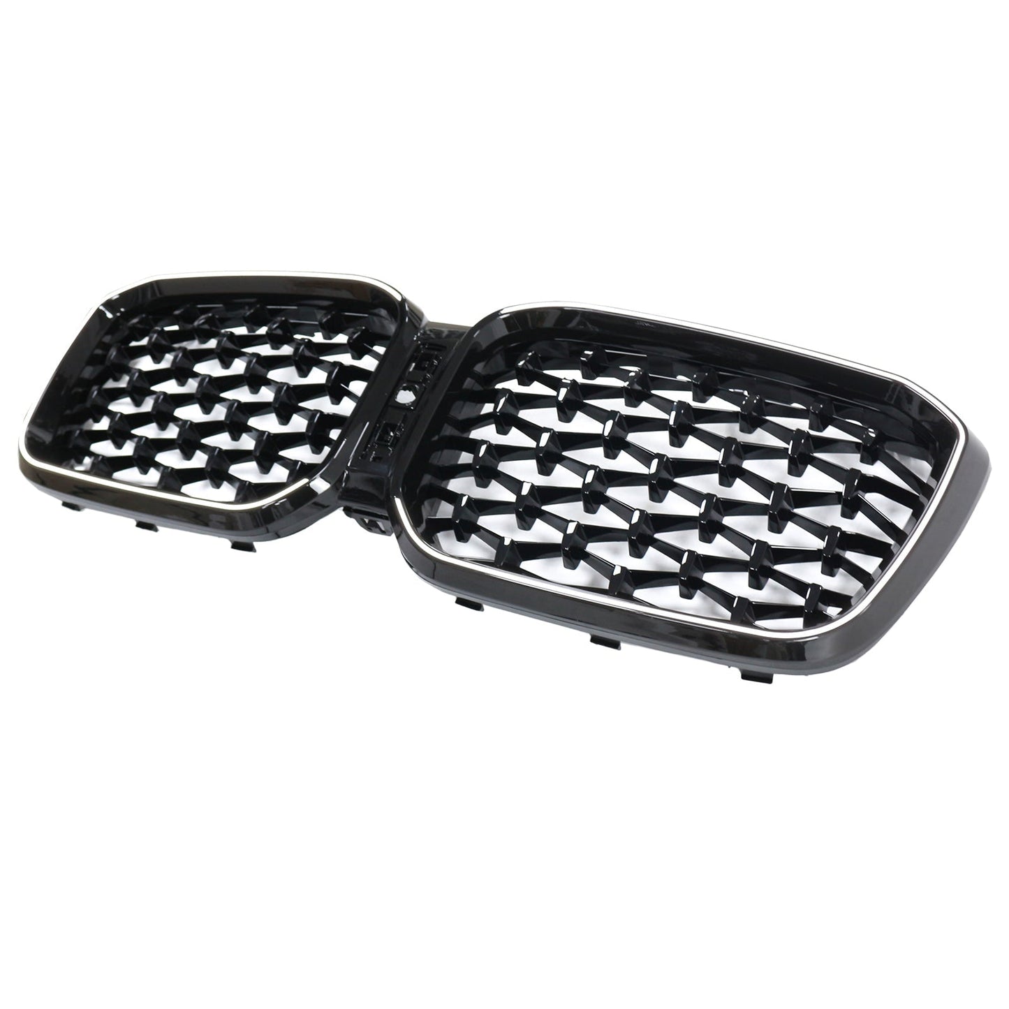 2022-2025 BMW X3 G01 X4 G02 Diamond Glossy Black Front Bumper Kidney Grille