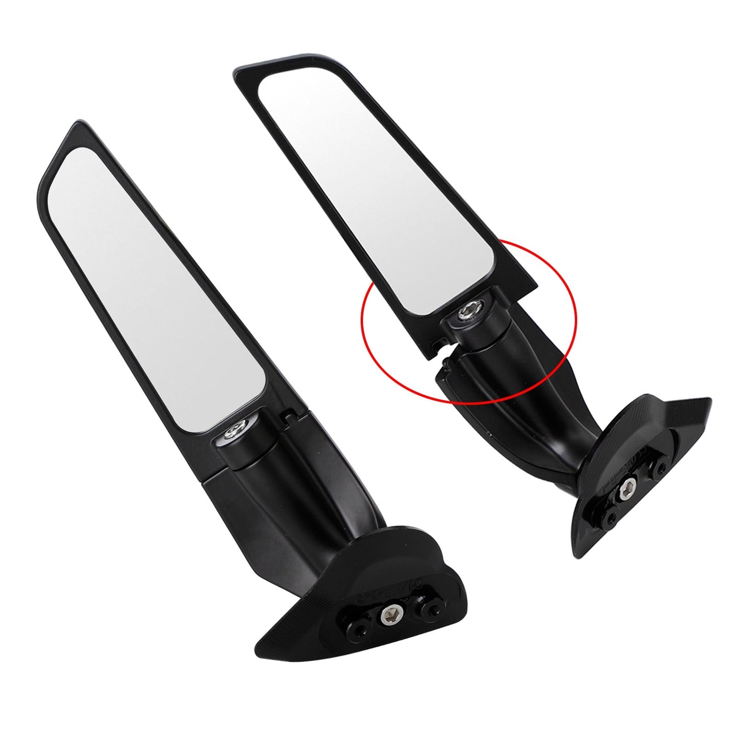 Rétroviseurs latéraux avec aileron et aileron pour Yamaha YZF R6 R7 2017-2022