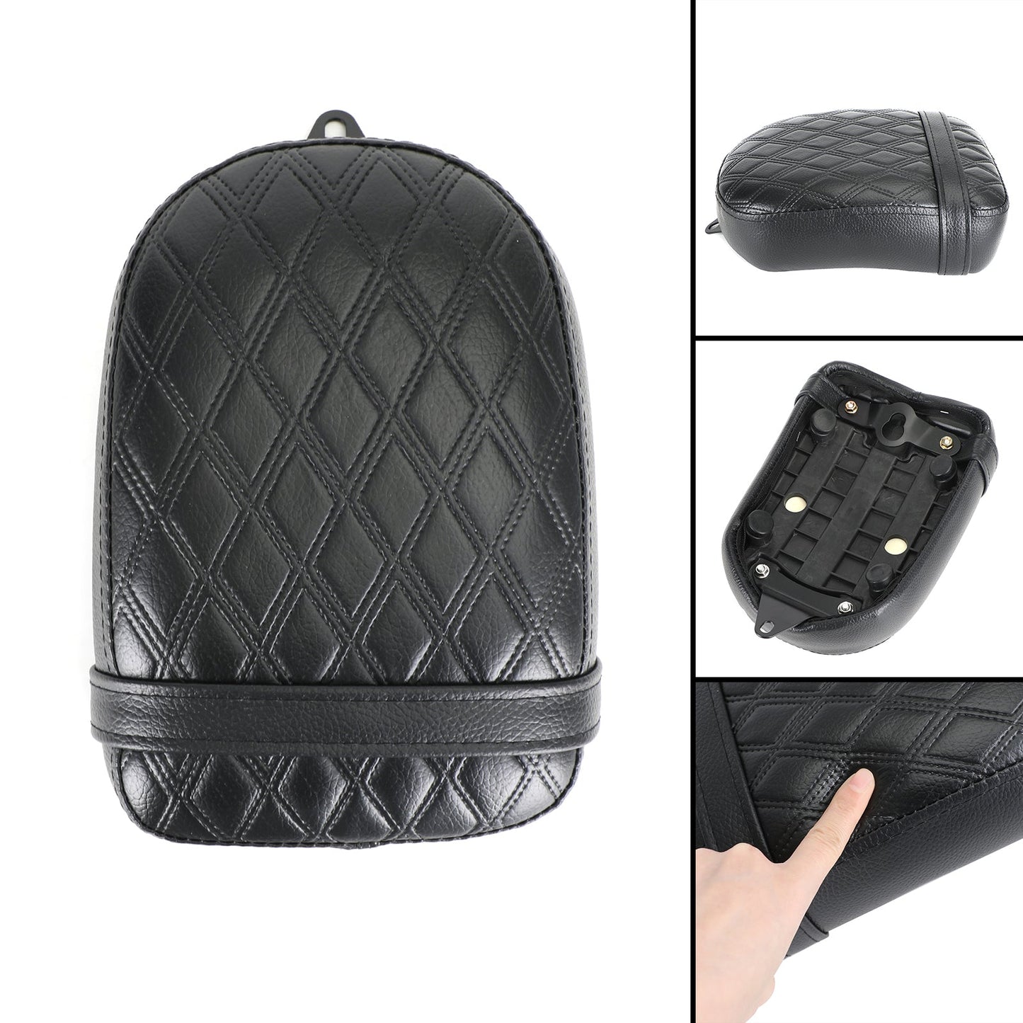 Coussin de siège arrière épais pour passager, compatible avec Honda Rebel CMX 500 300 17-21, marron