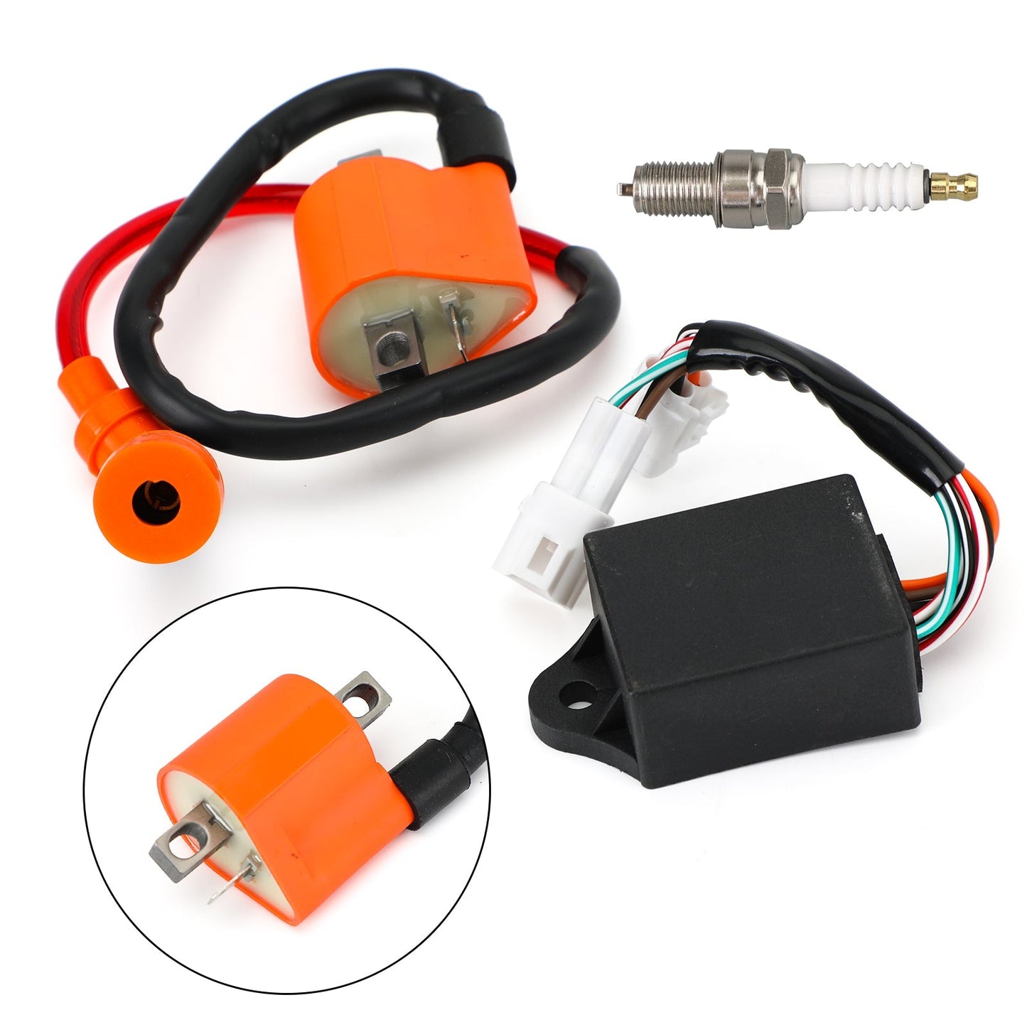 Bobine d'allumage et bougie d'allumage CDI 4BD-85540-10-00 pour Yamaha Bear Tracker 250 YFM250B YFM250X et Timberwolf 250 YFB250 et Timberwolf 250 YFB250FW 4x4 99-00