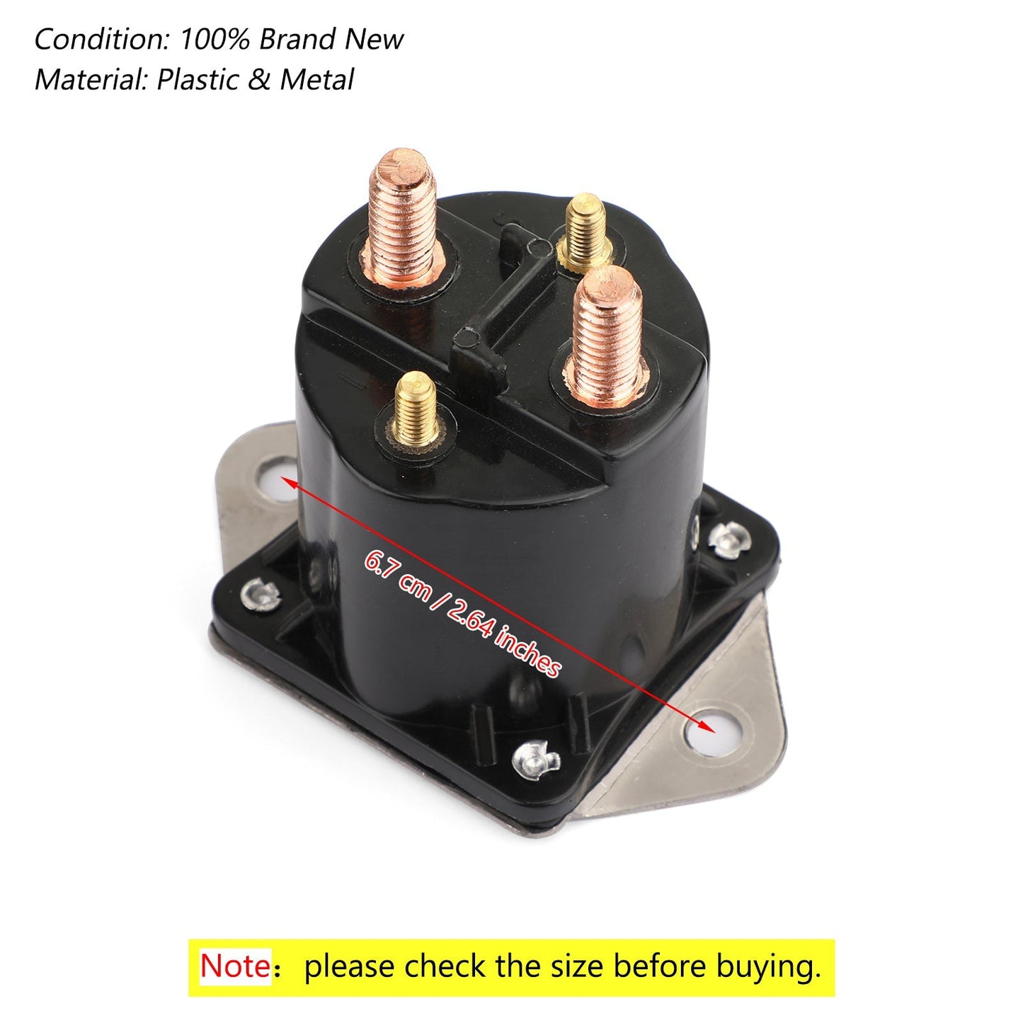 Solénoïde 1013609 pour voiturette de golf à essence Club Car 12 V, modèles DS et précédents de 1984 à aujourd'hui