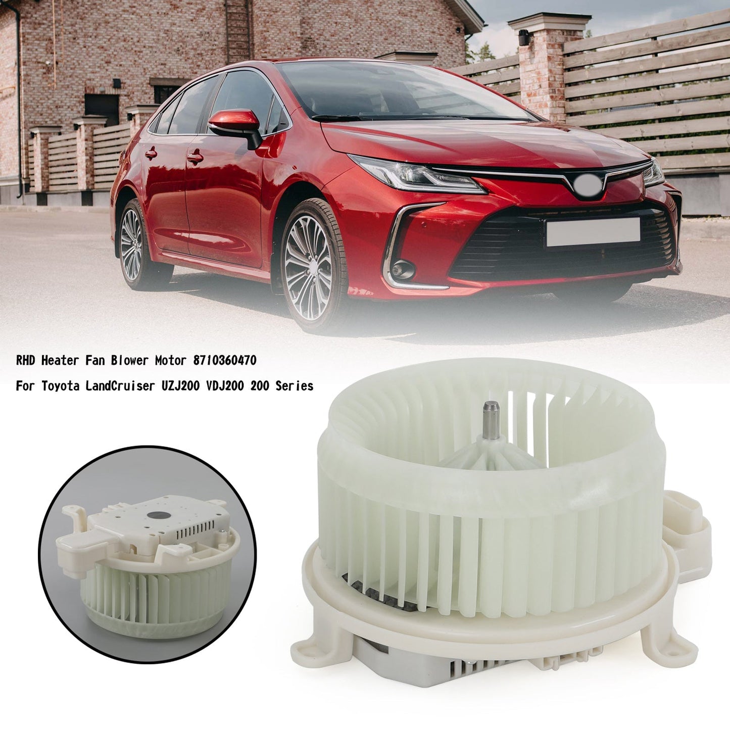 Moteur de ventilateur de chauffage pour Toyota LandCruiser UZJ200 Série 200 RHD 87103-60481