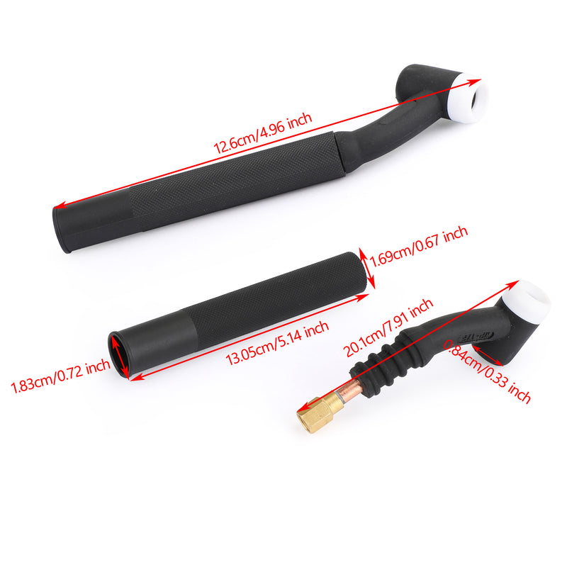 Tête de torche de soudage TIG WP-17F flexible 150 A refroidie par air avec poignée