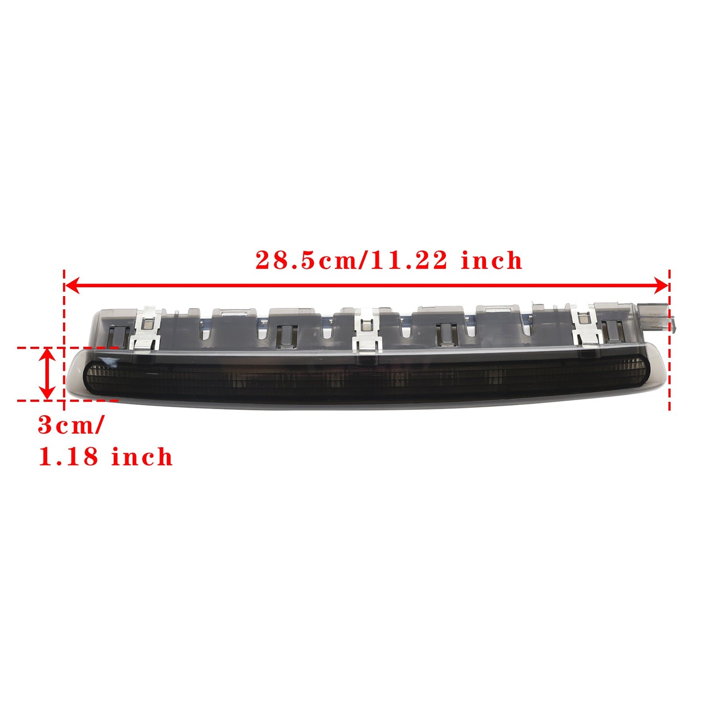 Troisième feu stop arrière à LED haut niveau pour Seat Leon 1P Facelift 2010-2012, noir 6J0945097A