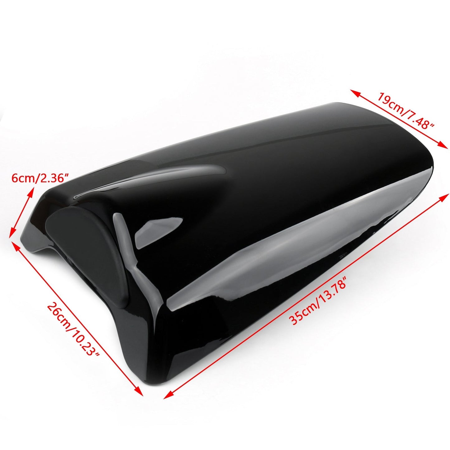 Housse de siège arrière noire pour Honda CBR954RR 2002-2003