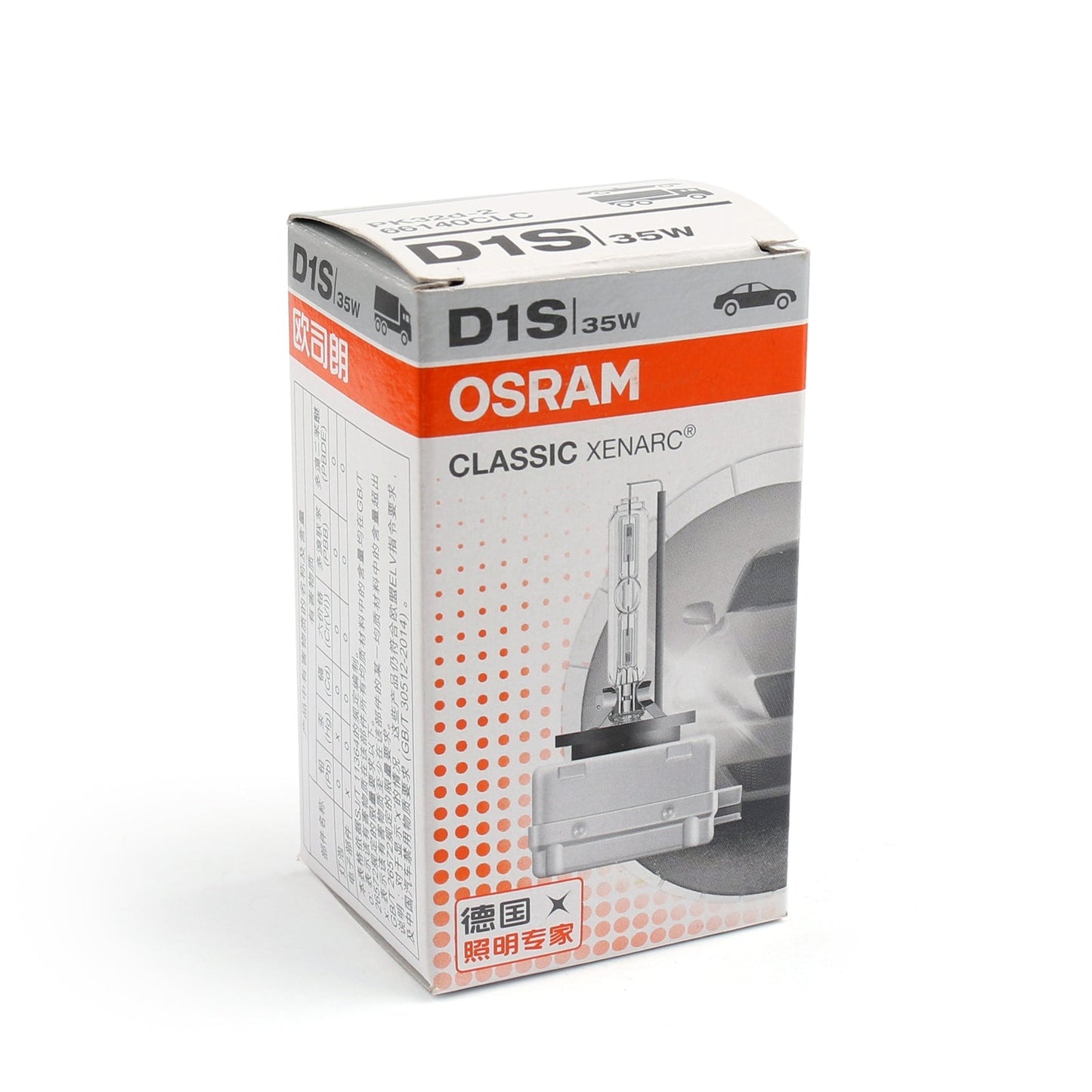 Nueva lámpara de faro de xenón HID original OSRAM Xenarc D1S 66144 de 4300 K.