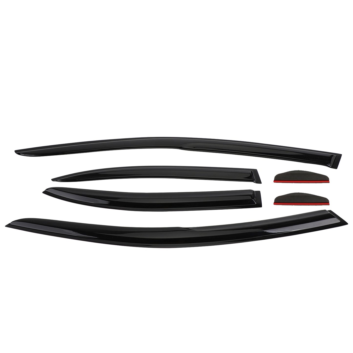Kit de 6 pare-soleil et pare-pluie pour vitres de voiture, pour Mitsubishi Lancer 2008-2017