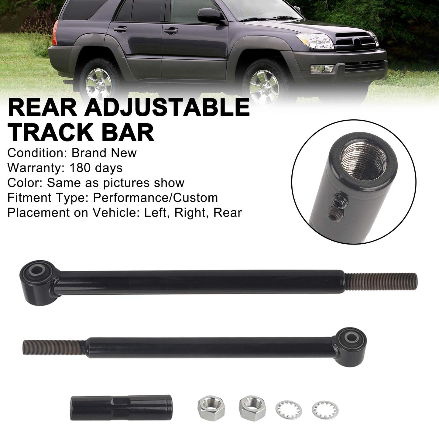 2007-2014 For Toyota FJ Cruiser 0-4" Lift Adjustable Rear Track Bar