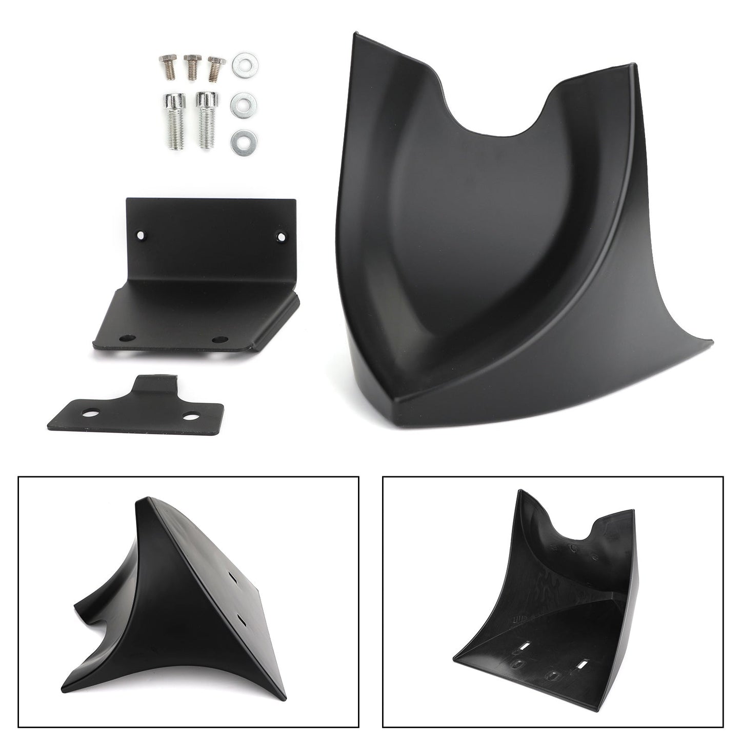04-19 Sportster XL883 XL1200 48 72 Becquet de menton avant Carénage de barrage d'air MBlack