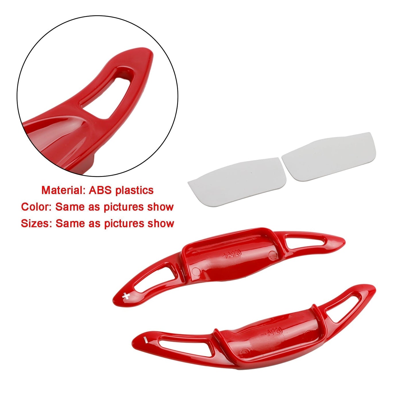 2019-2022 Toyota RAV4 Avalon 2Pcs Red Steering Wheel Paddle Shifter Extension