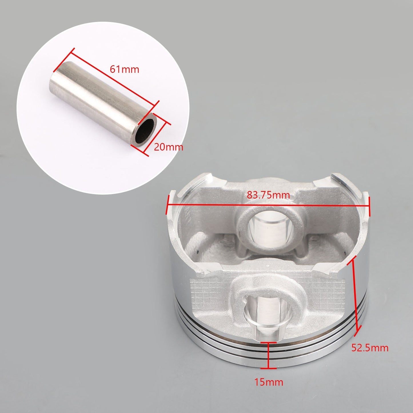 Kit de pistons Suzuki, alésage standard, adapté aux modèles AN400S Burgman 400 S (05-06) et AN400 Burgman 400 (99-06)