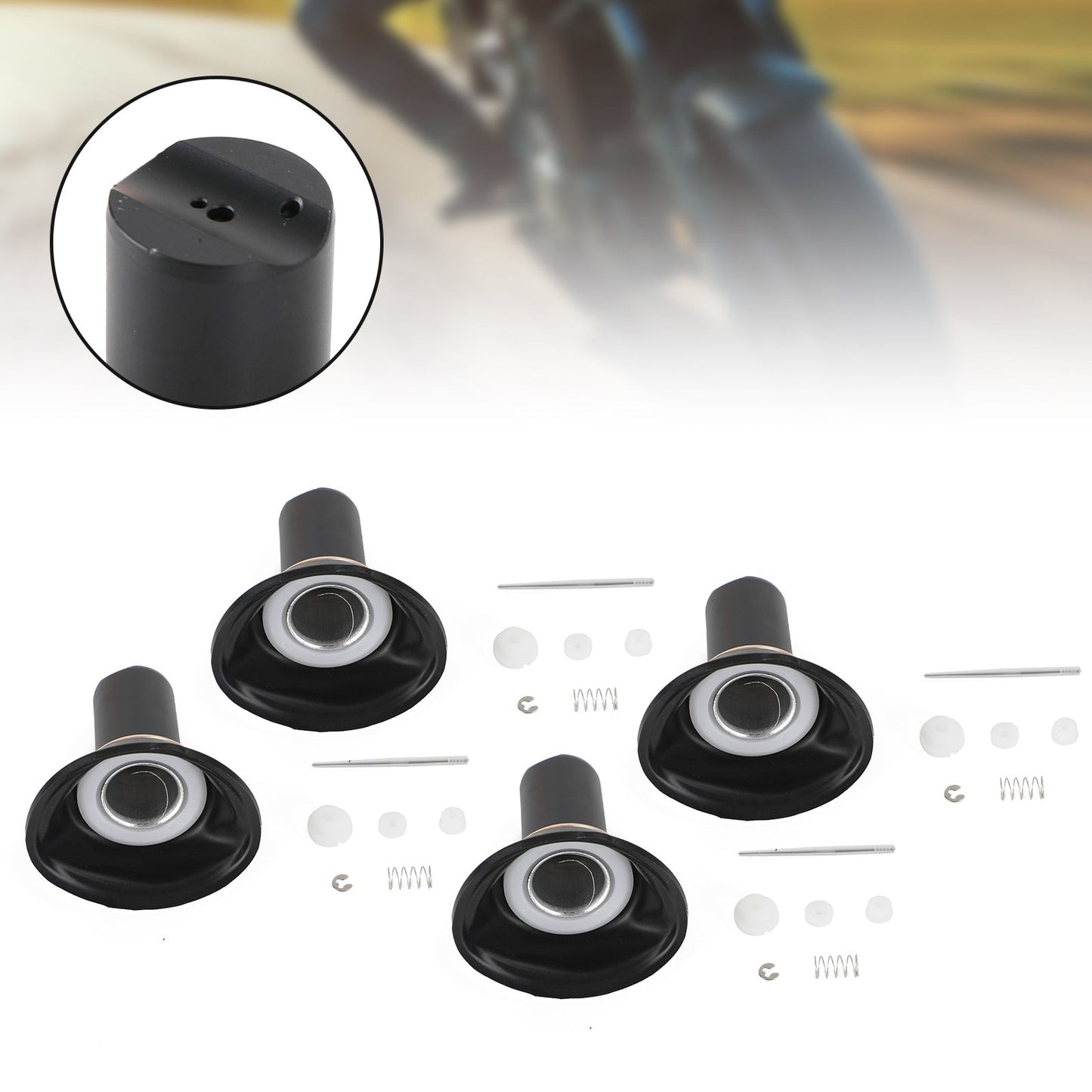 Kit de reparación de diafragma de émbolo de carburador Yamaha XJR400 (4 piezas) 1993-2000