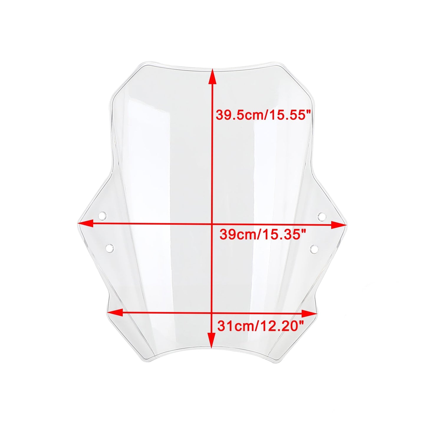 Pare-brise universel réglable pour moto, guidon de 22 mm, 25 mm et 28 mm